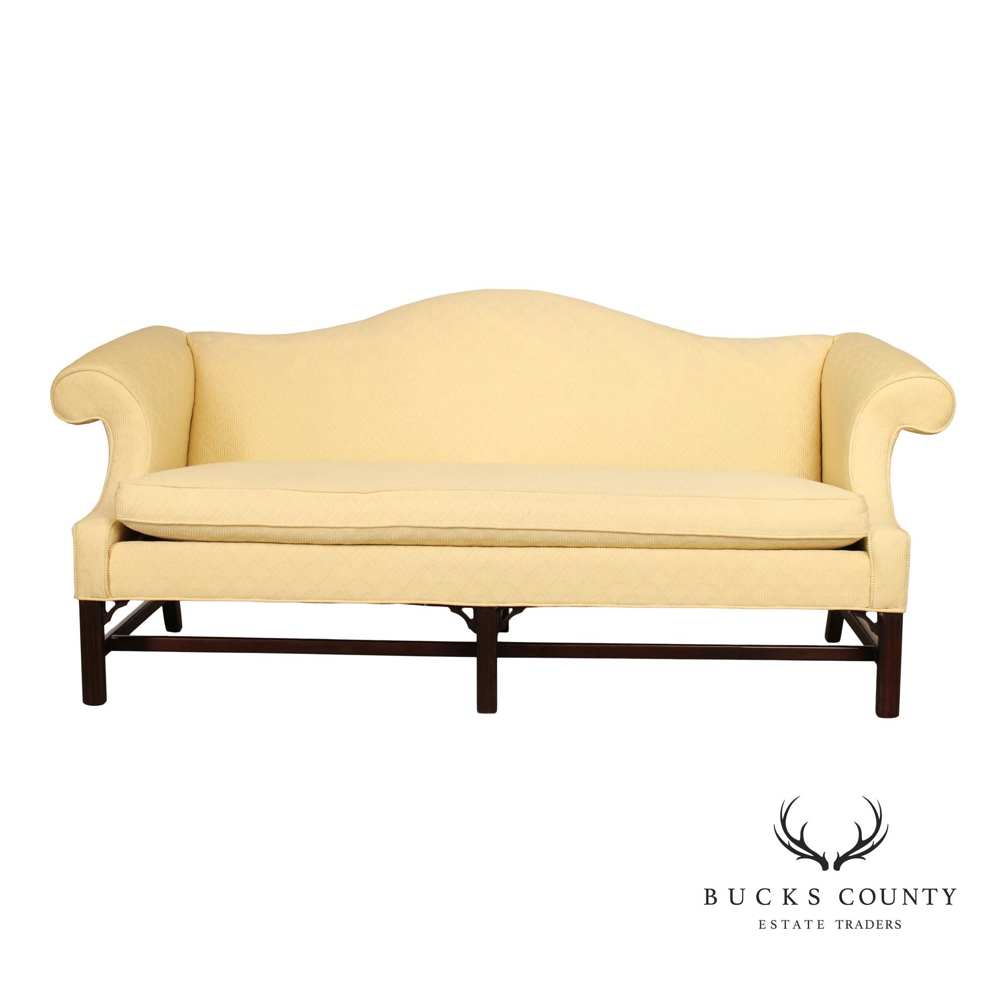 Ethan Allen Traditional Classics Chippendale Style Camelback Sofa