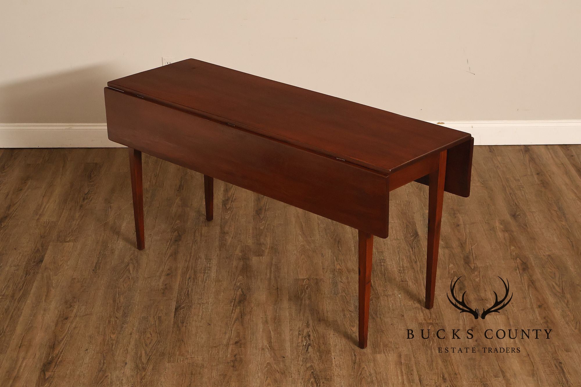 Custom Quality Farmhouse Pine Drop Leaf Harvest Dining Table