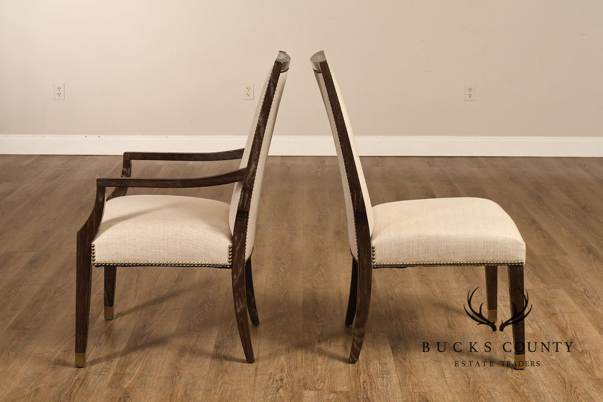 Bernhardt Set Of Four Contemporary Upholstered Dining Chairs