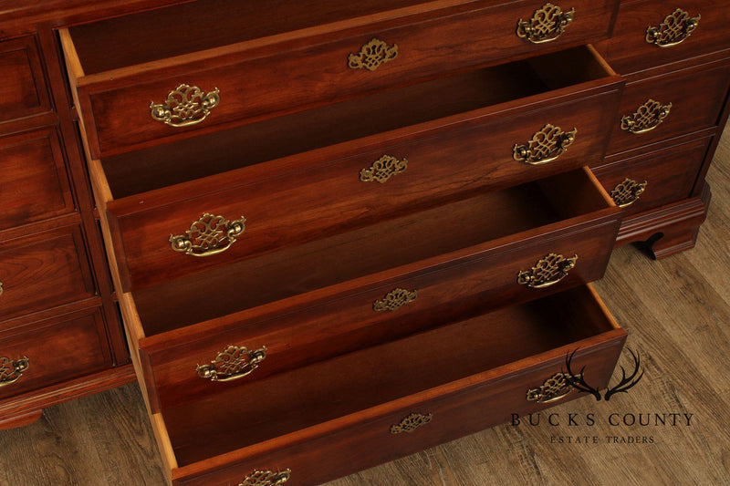 Pennsylvania House Chippendale Style Cherry Triple Chest