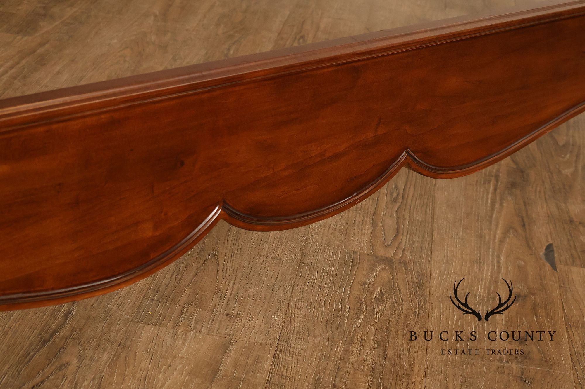 Henredon Carved Cherry King Size Bed Frame