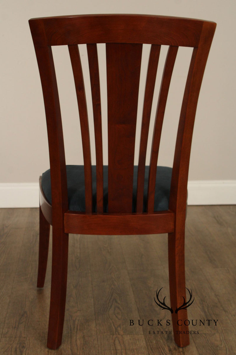 Stickley Metropolitan Collection Set of Eight Cherry Side Chairs