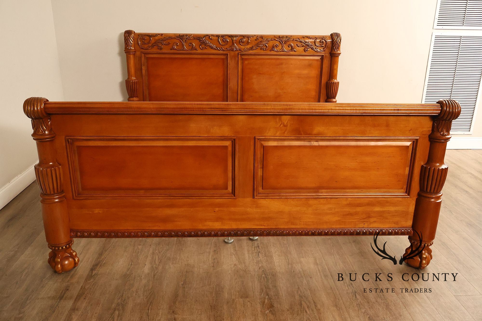 Century Furniture Continental Style King Size Sleigh Bed