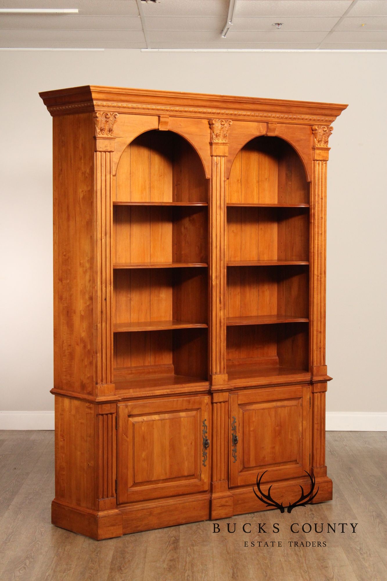 Ethan Allen 'Legacy' Double Arched Bookcase