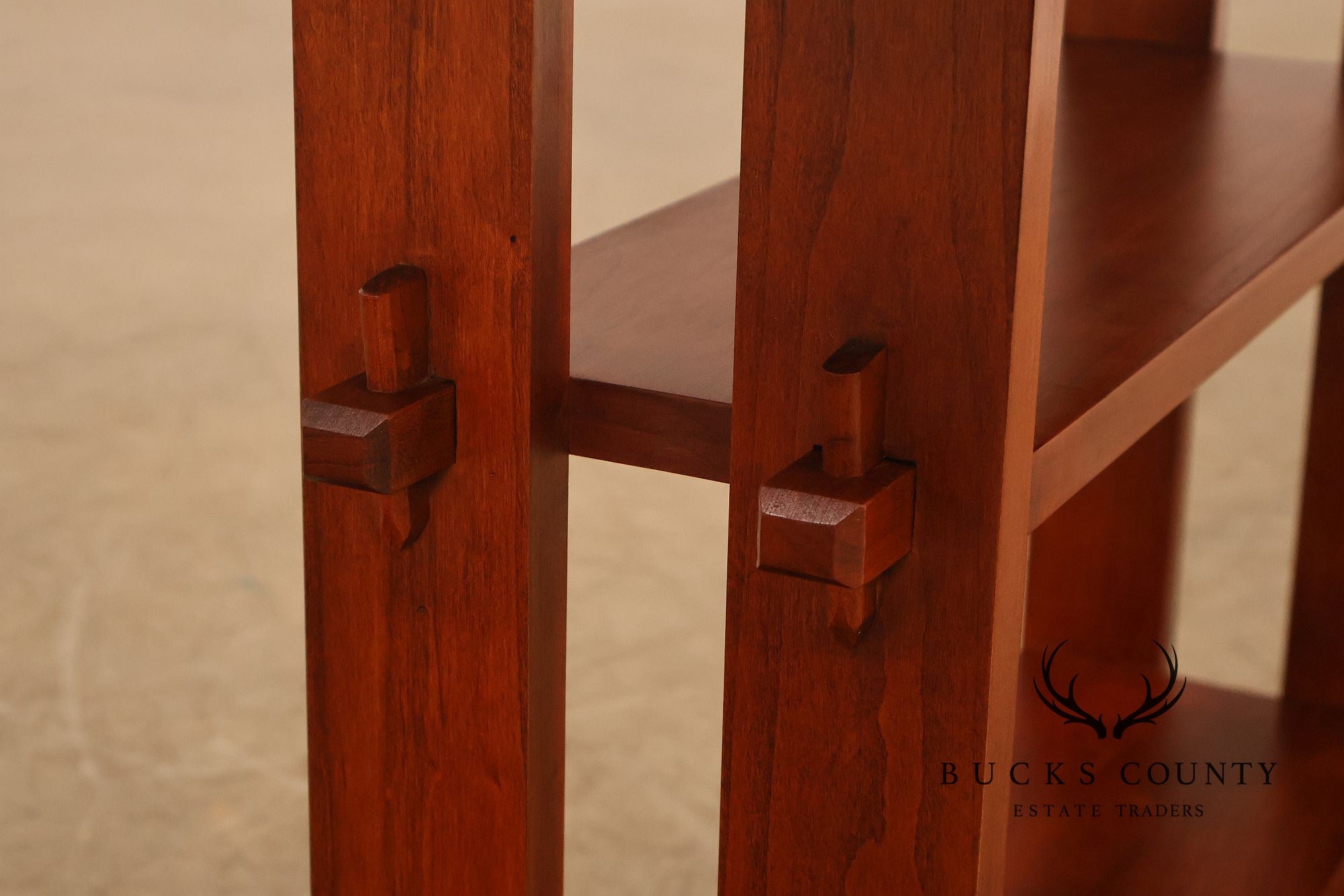 Stickley Mission Collection Pair of Cherry Roycroft Little Journeys Tables