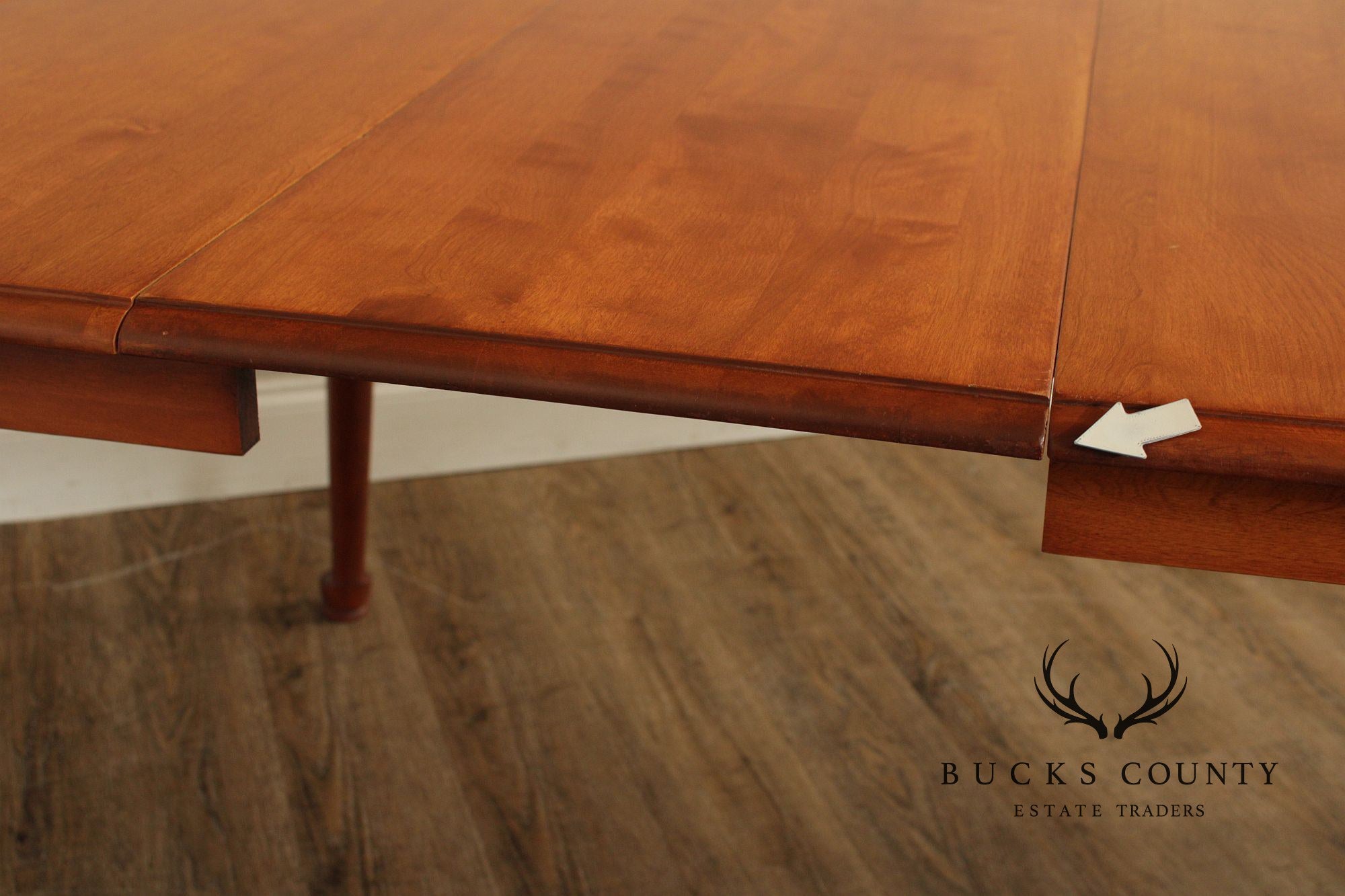 Vintage Cushman Colonial Creations Maple Drop Leaf Dining Table With 2 Leaves