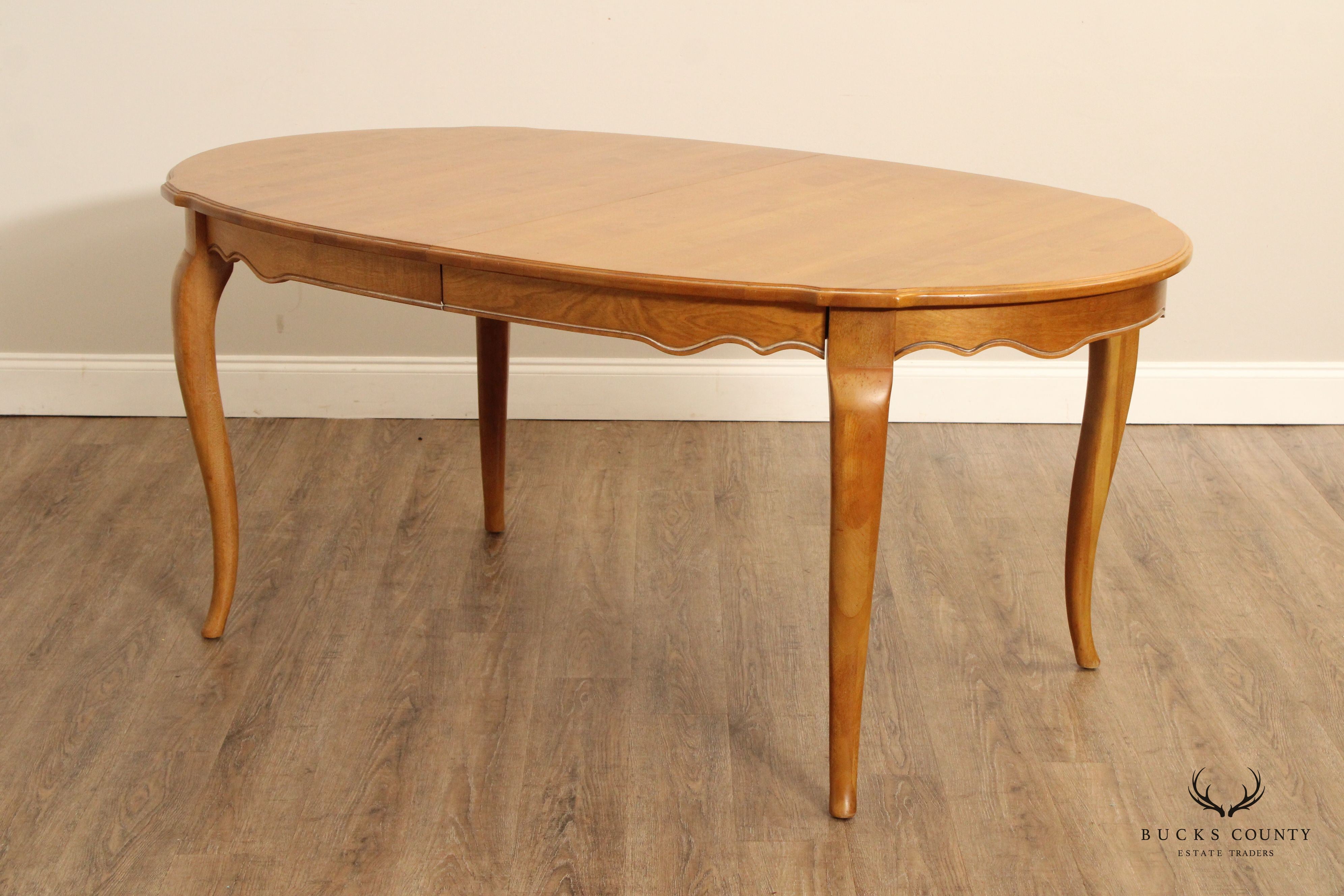 Ethan Allen 'Country French' Oval Top Expandable Dining Table