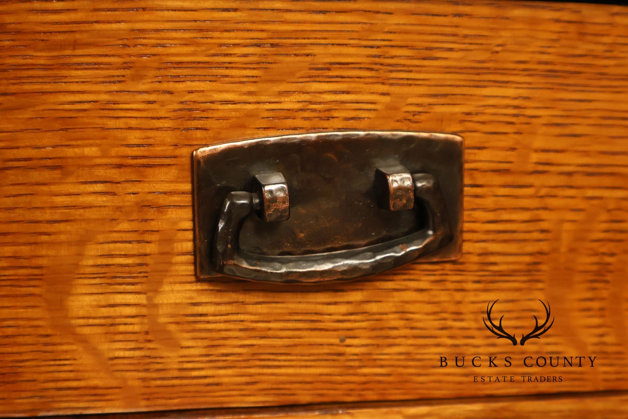 Stickley Mission Collection Pair of Oak Three-Drawer Nightstands