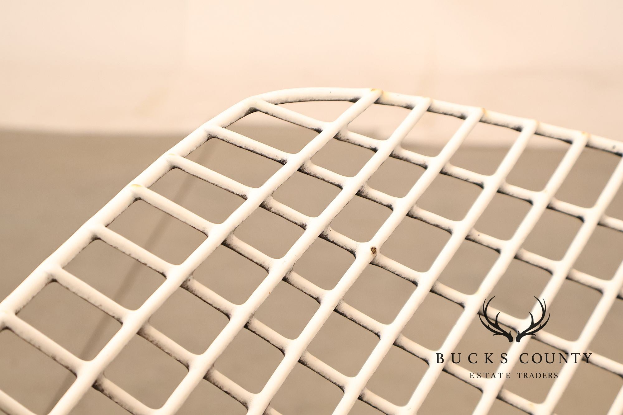 Mid Century Modern Harry Bertoia Style Diamond Wire Lounge Chair
