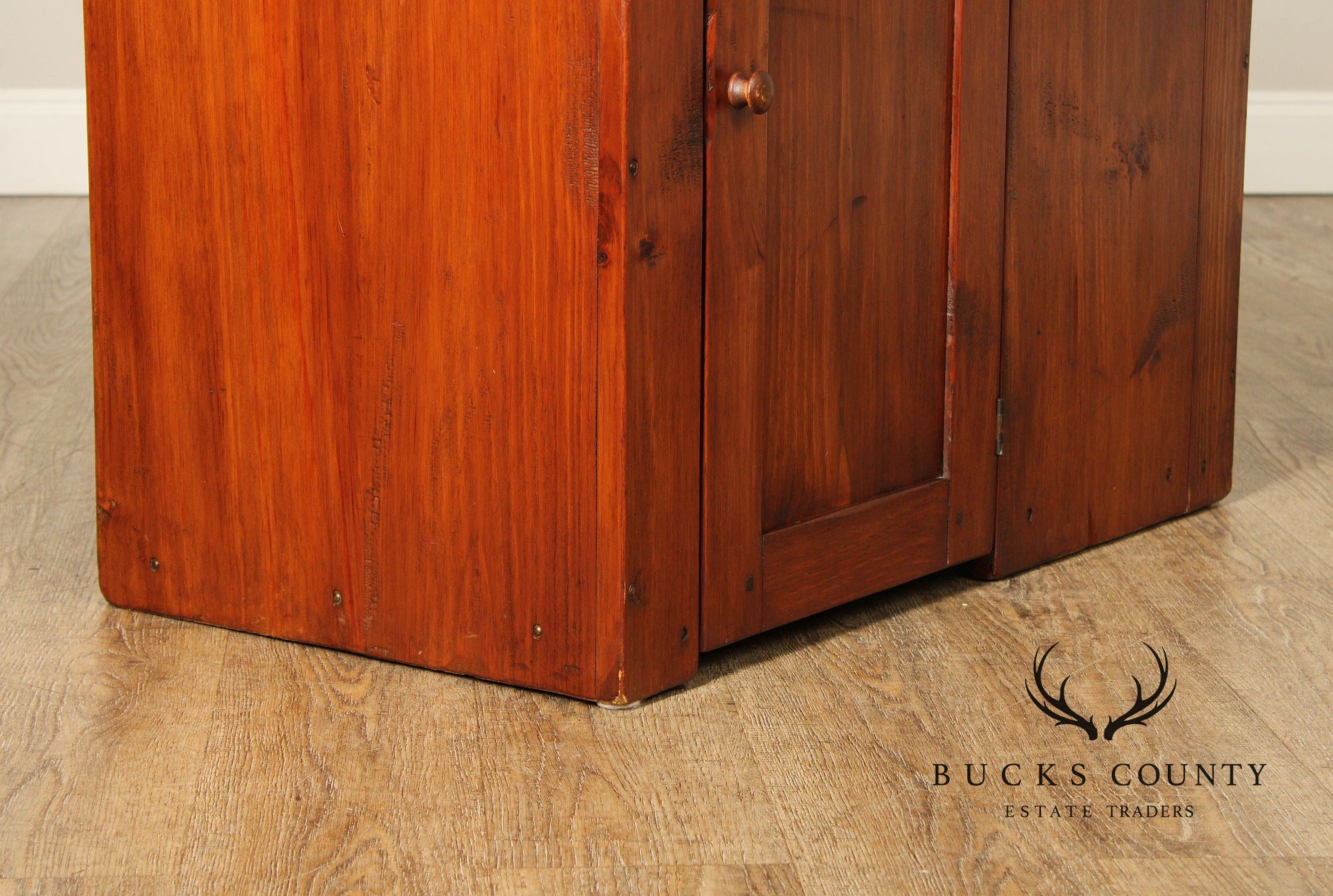 B. Delin Farmhouse Style Pine Drysink Cabinet