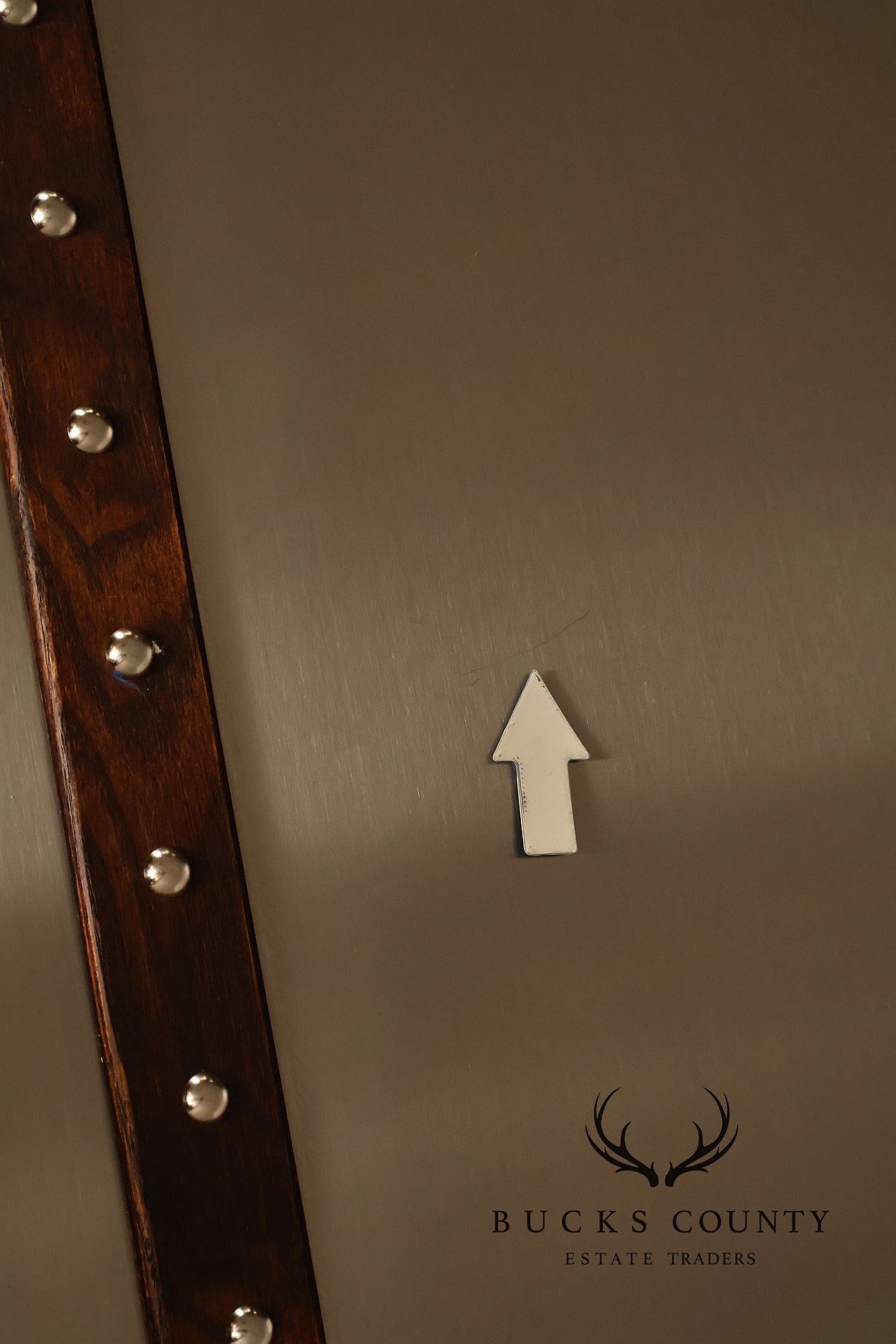 Restoration Hardware 'Mayfair' Steel and Leather Chest of Drawers