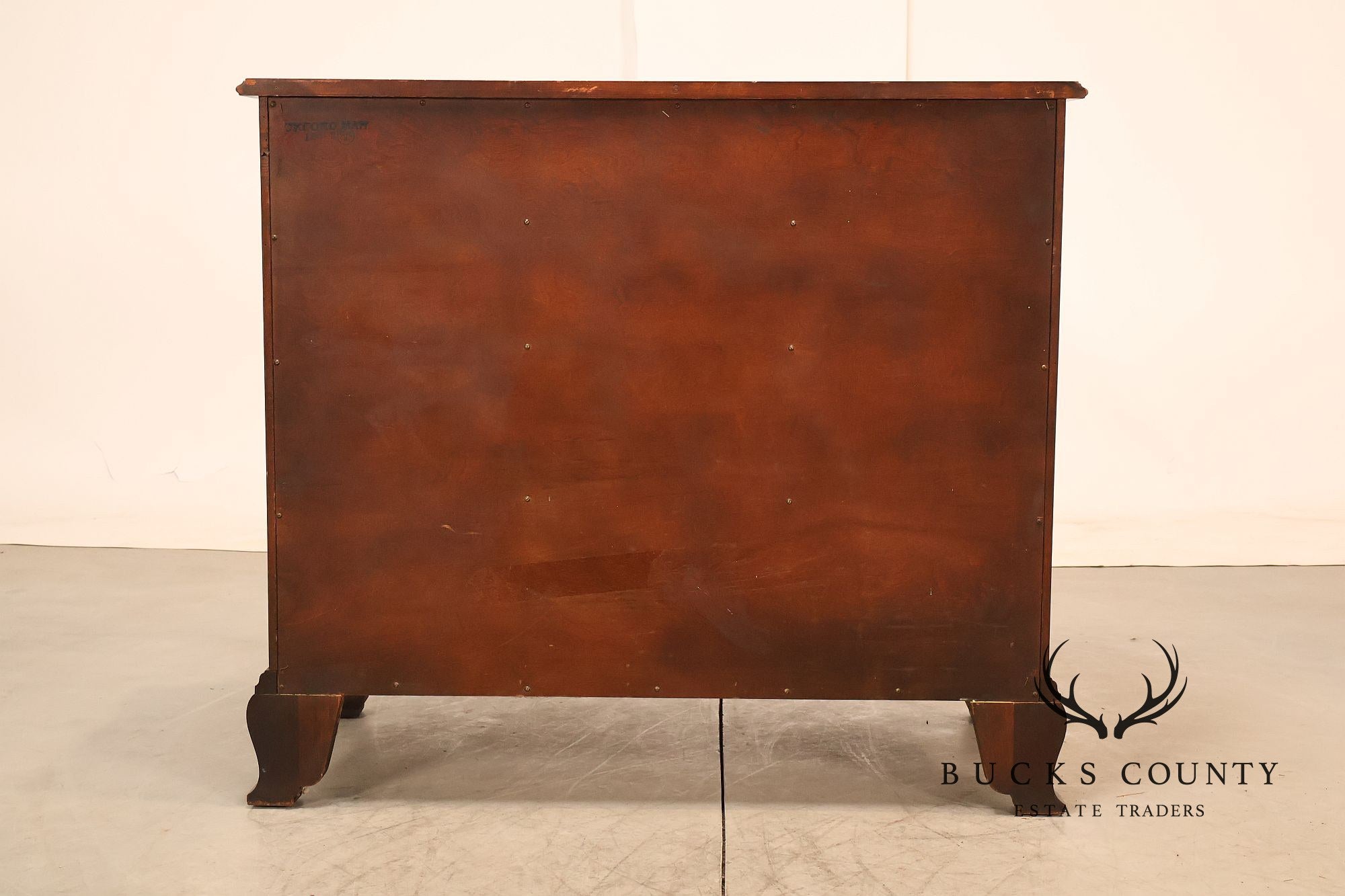 Kindel Chippendale Style Vintage Mahogany Block Front Chest Of Drawers