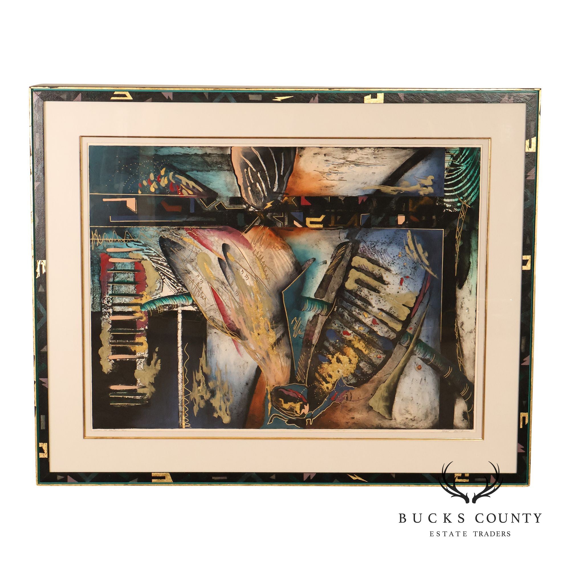 Robert Kostuck "Wings Of Passion" Signed Framed Print