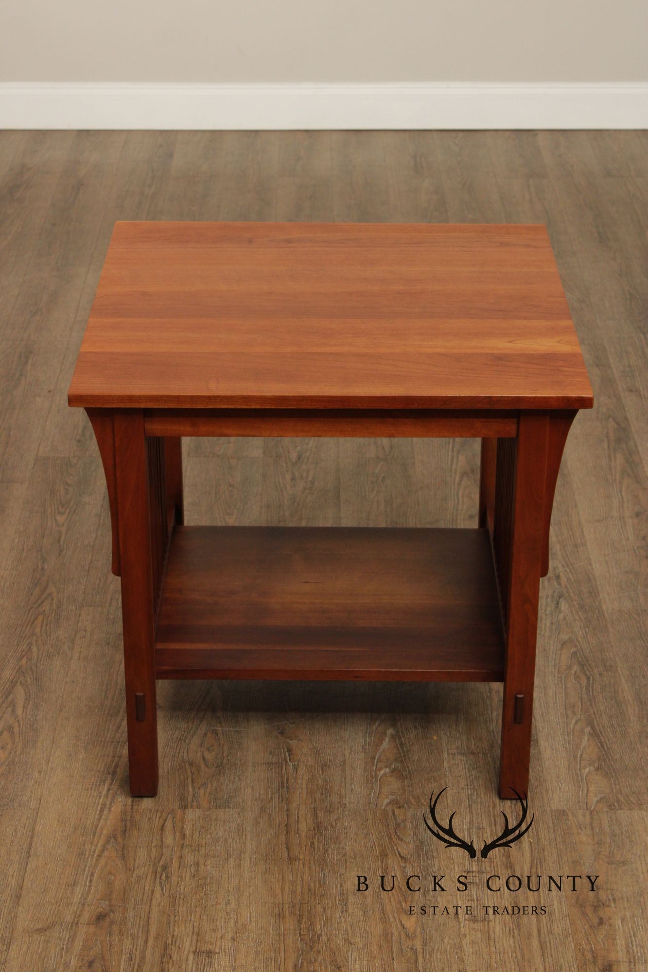Stickley Mission Collection Cherry Spindle Lamp Table