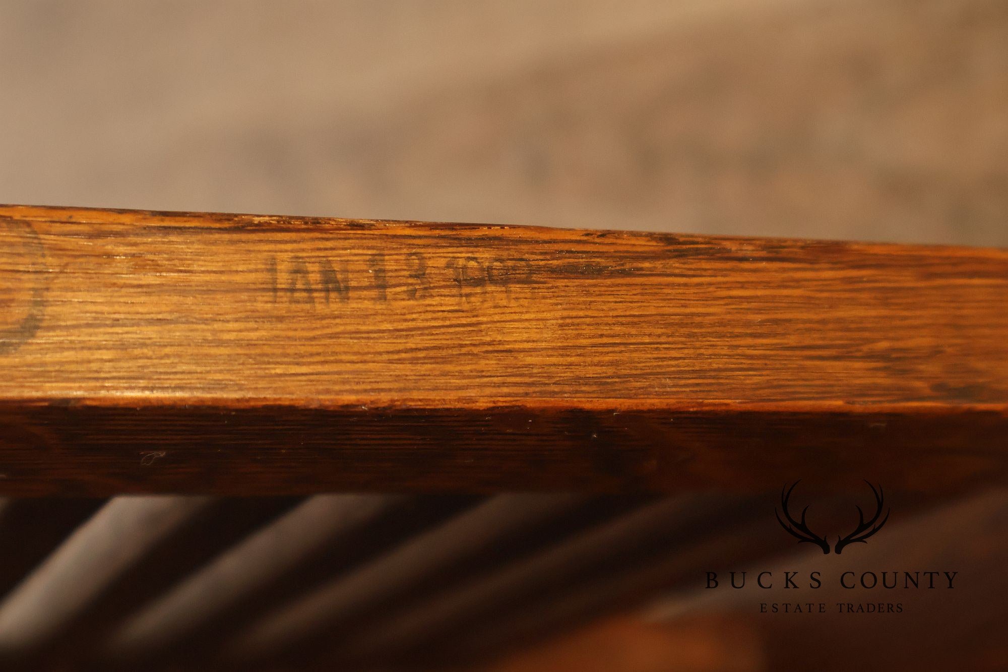 Stickley Mission Collection Oak Upholstered Bench