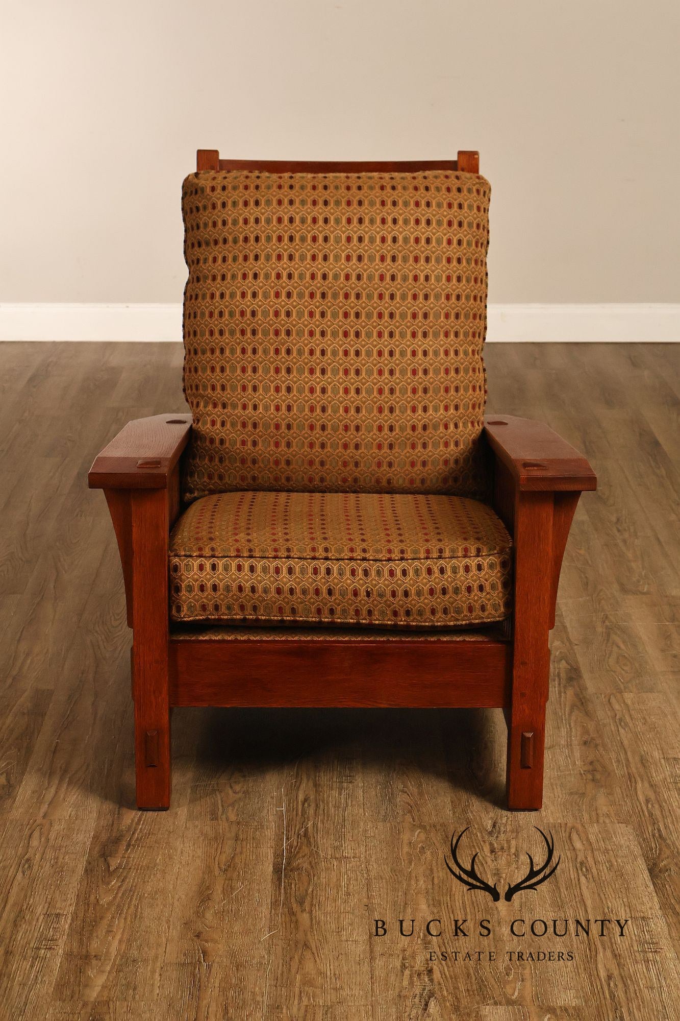 Stickley Mission Collection Oak Spindle Morris Chair