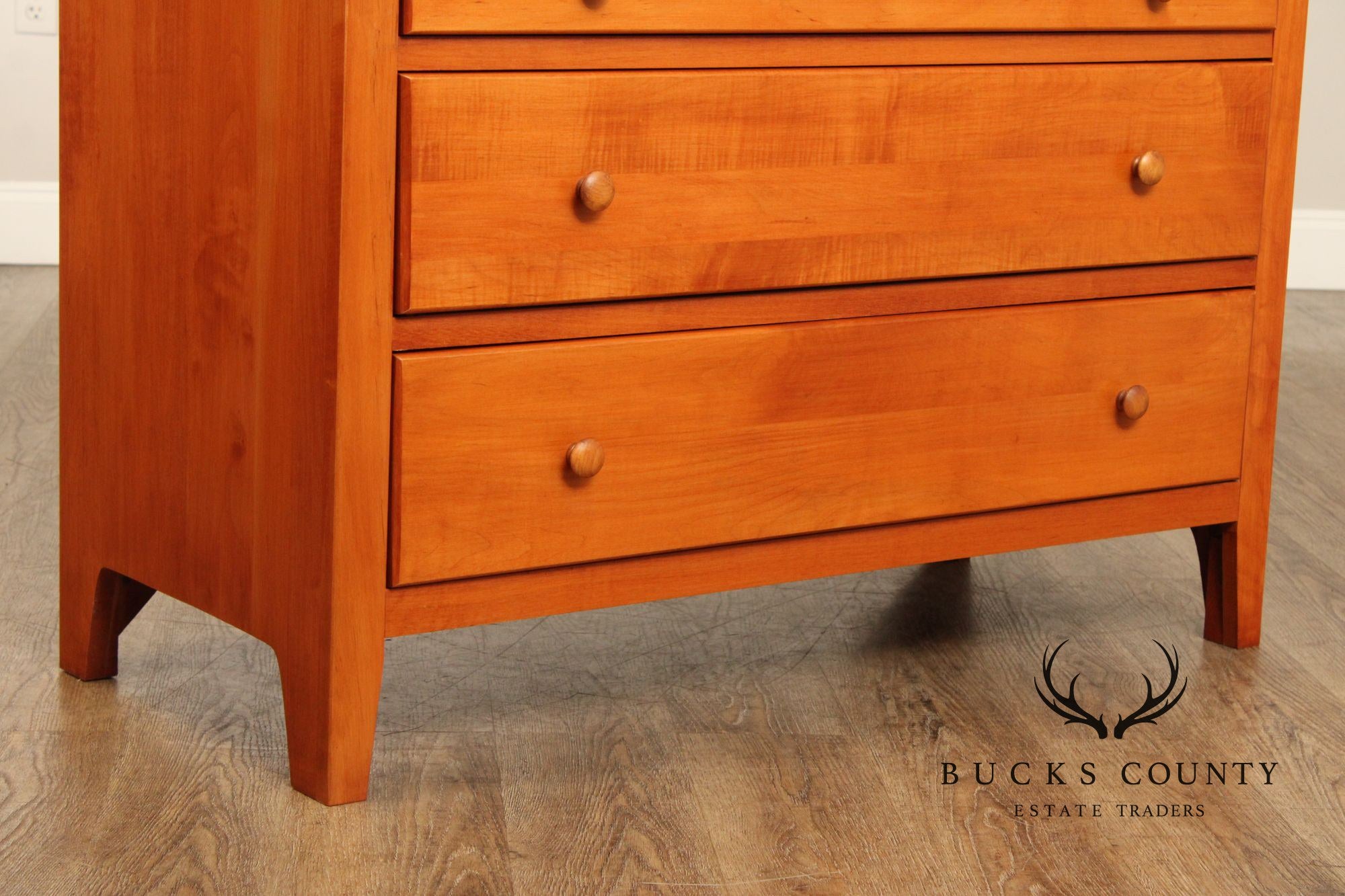 Shaker Style Solid Maple Single Dresser Chest of Drawers