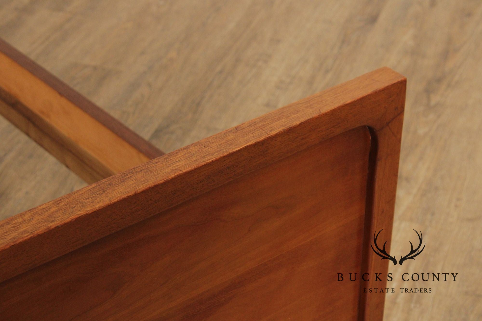 Mid Century Modern Full-Size Cherry Bed Frame