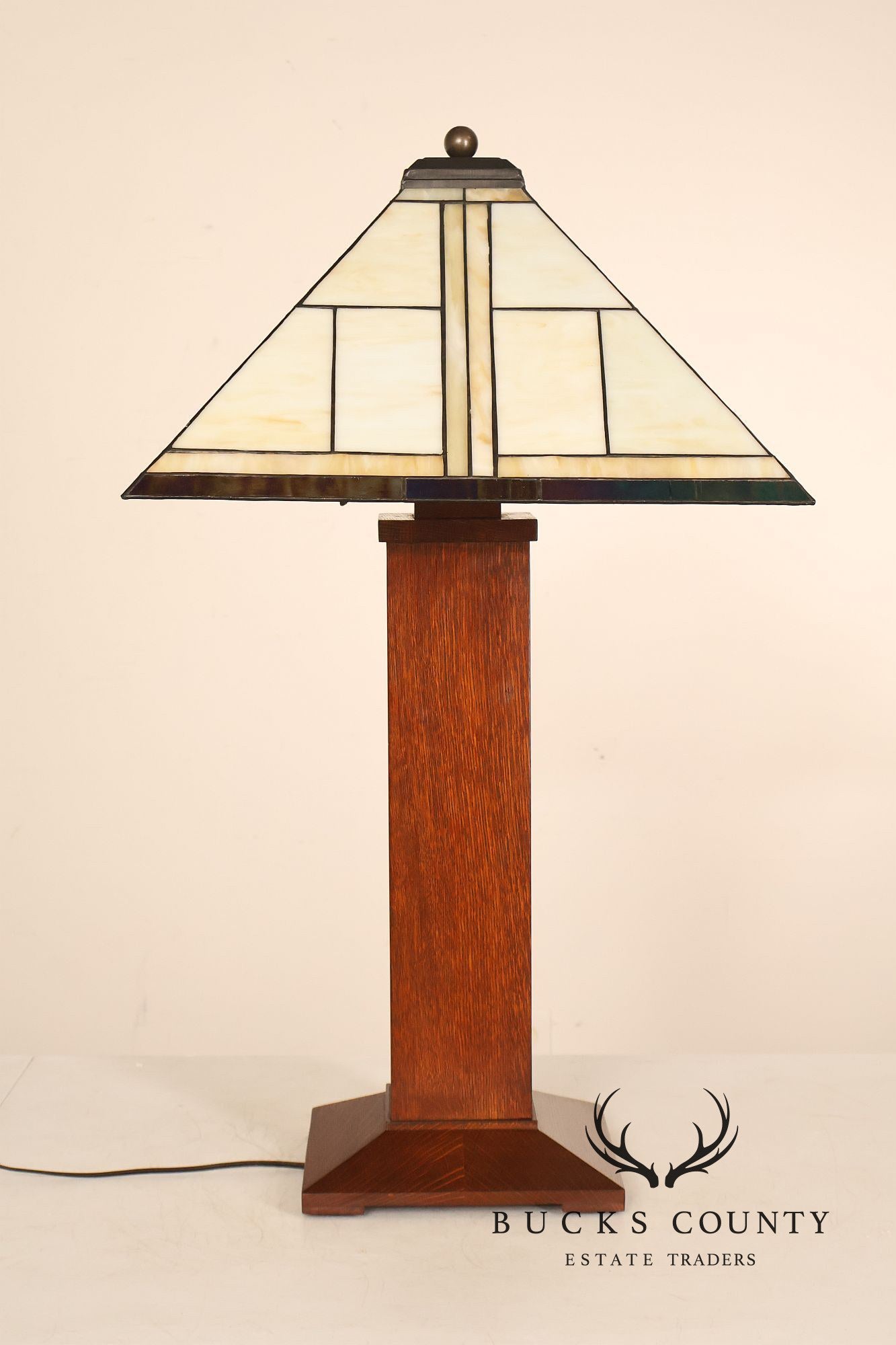 Stickley Mission Collection Oak Ellis Table Lamp