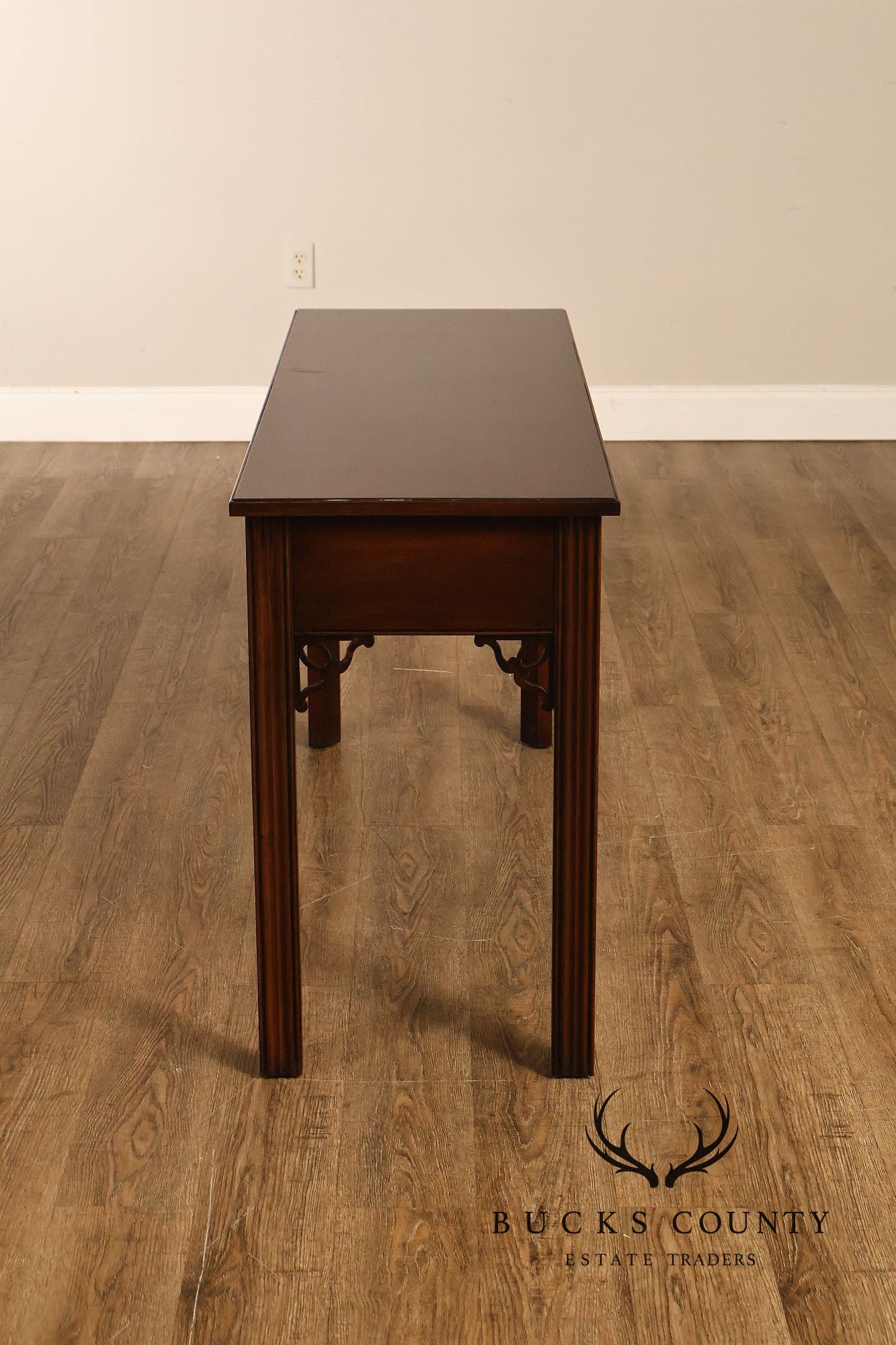 Ethan Allen Chippendale Style Georgian Court Cherry Sofa Table