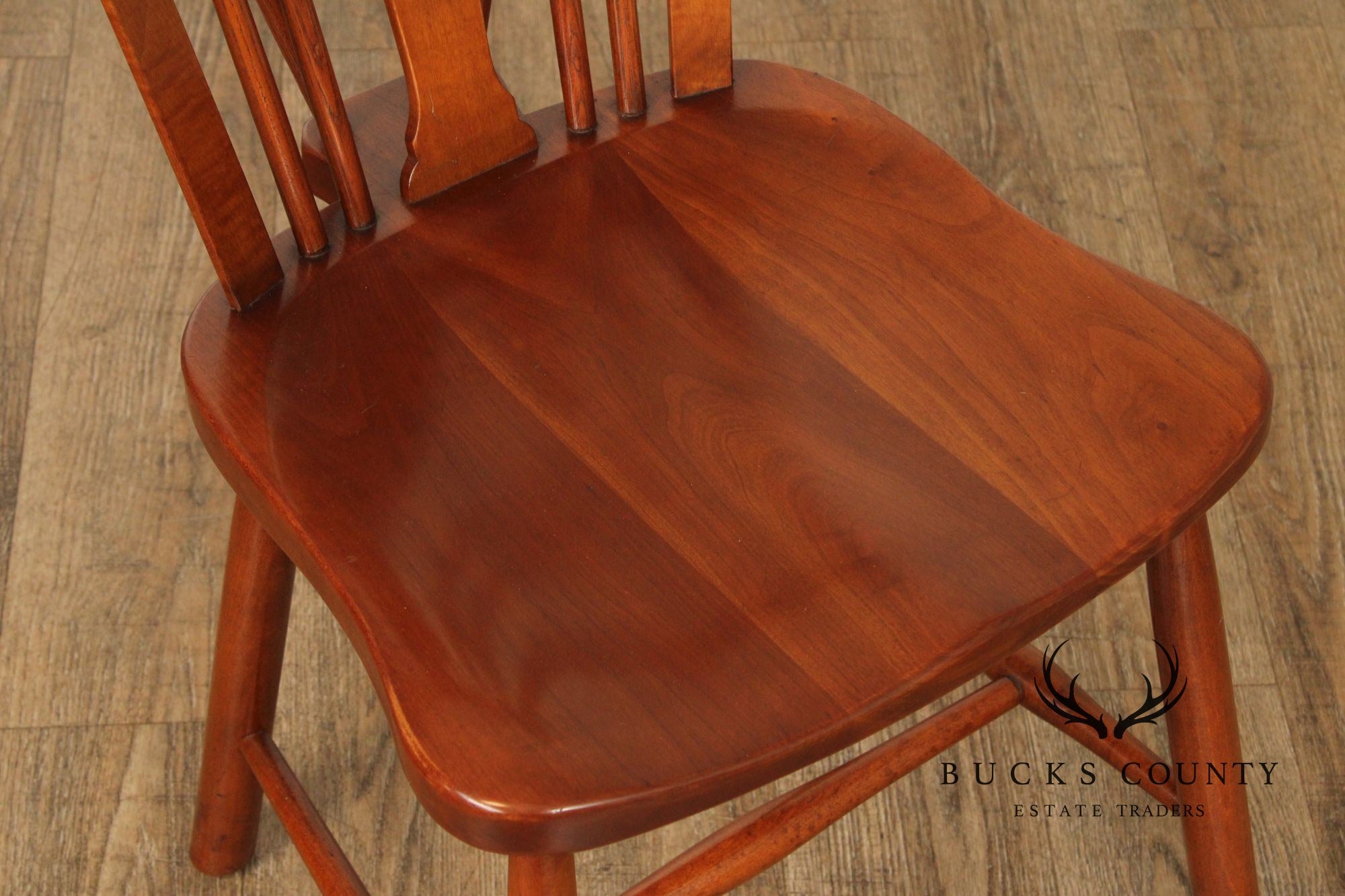 Stickley Set of Six Cherry Valley Windsor Dining Chairs