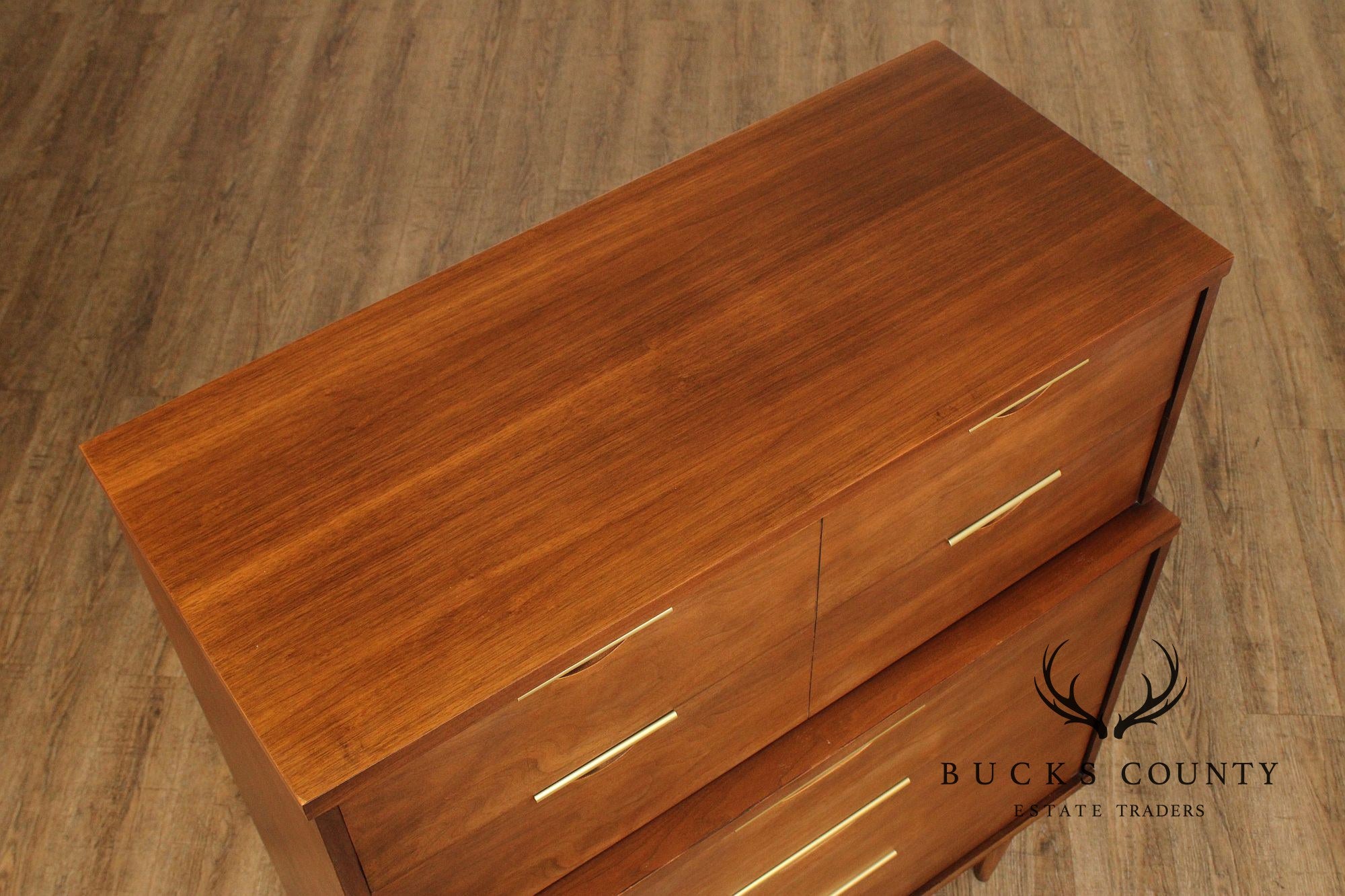 Kent Coffey 'The Tableau' Mid Century Modern Walnut Tall Chest