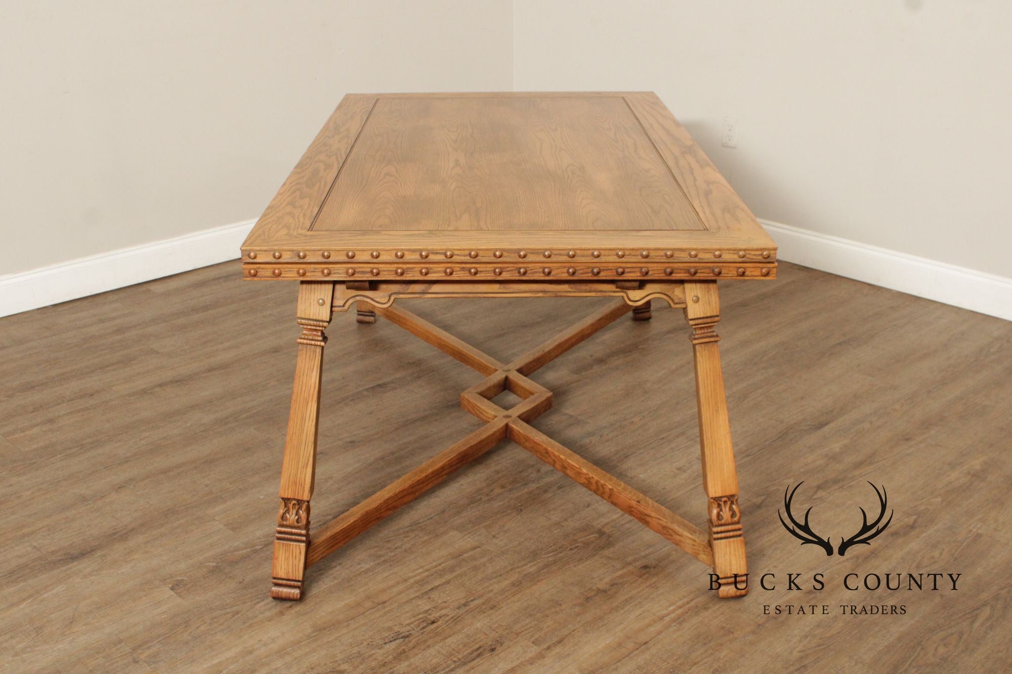 Romweber Viking Oak Draw-Leaf Dining Table