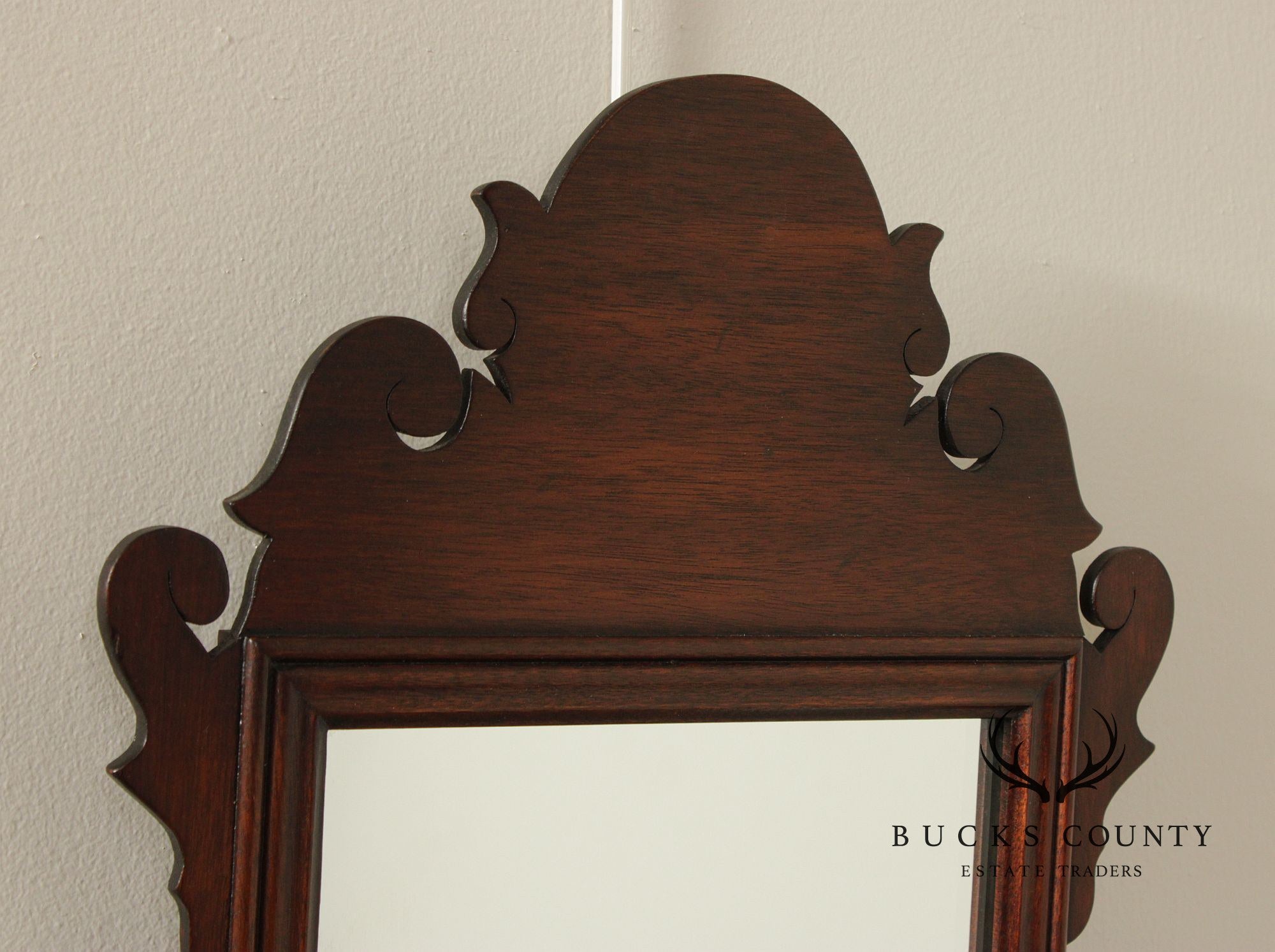 Henkel Harris Chippendale Style Mahogany Mirror