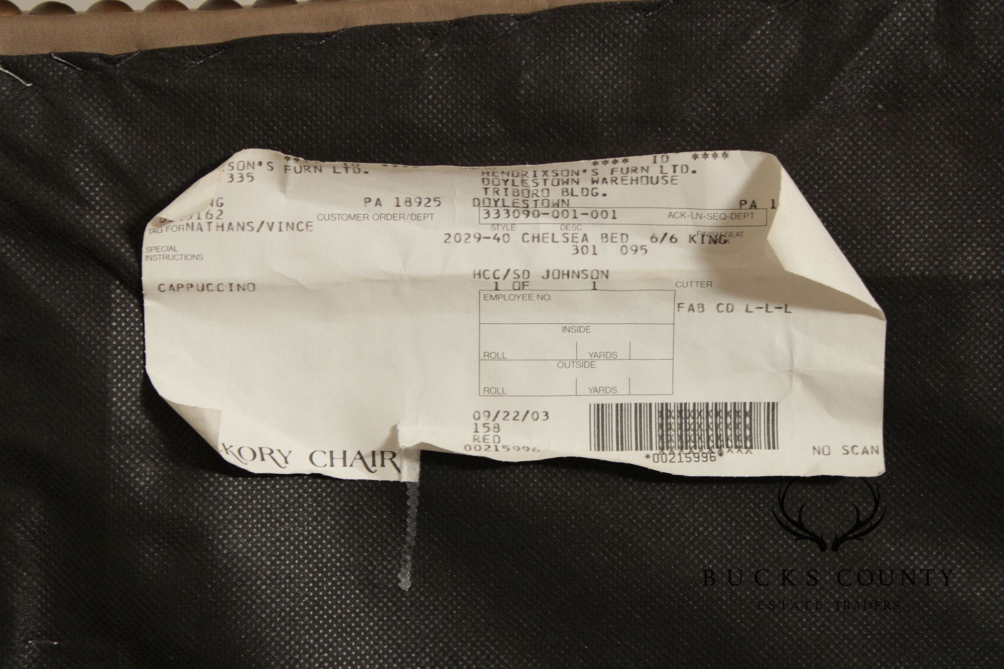 Hickory Chair Leather 'Chelsea' King Bed