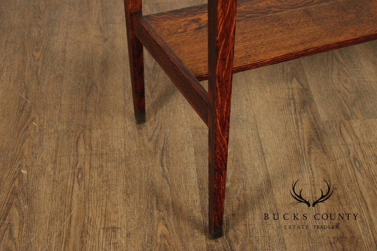 Lifetime Furniture Edwardian Oak Server With Drawer And Lower Shelf