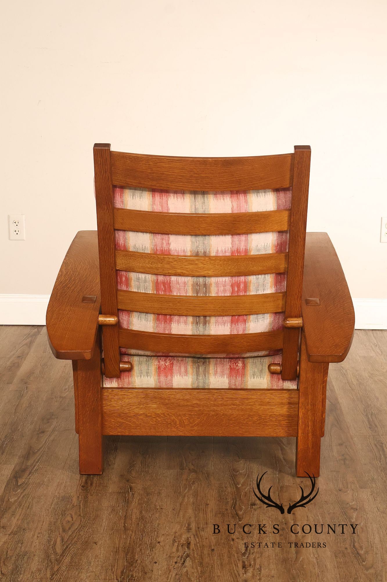 Stickley Mission Collection Oak Bow Arm Morris Chair