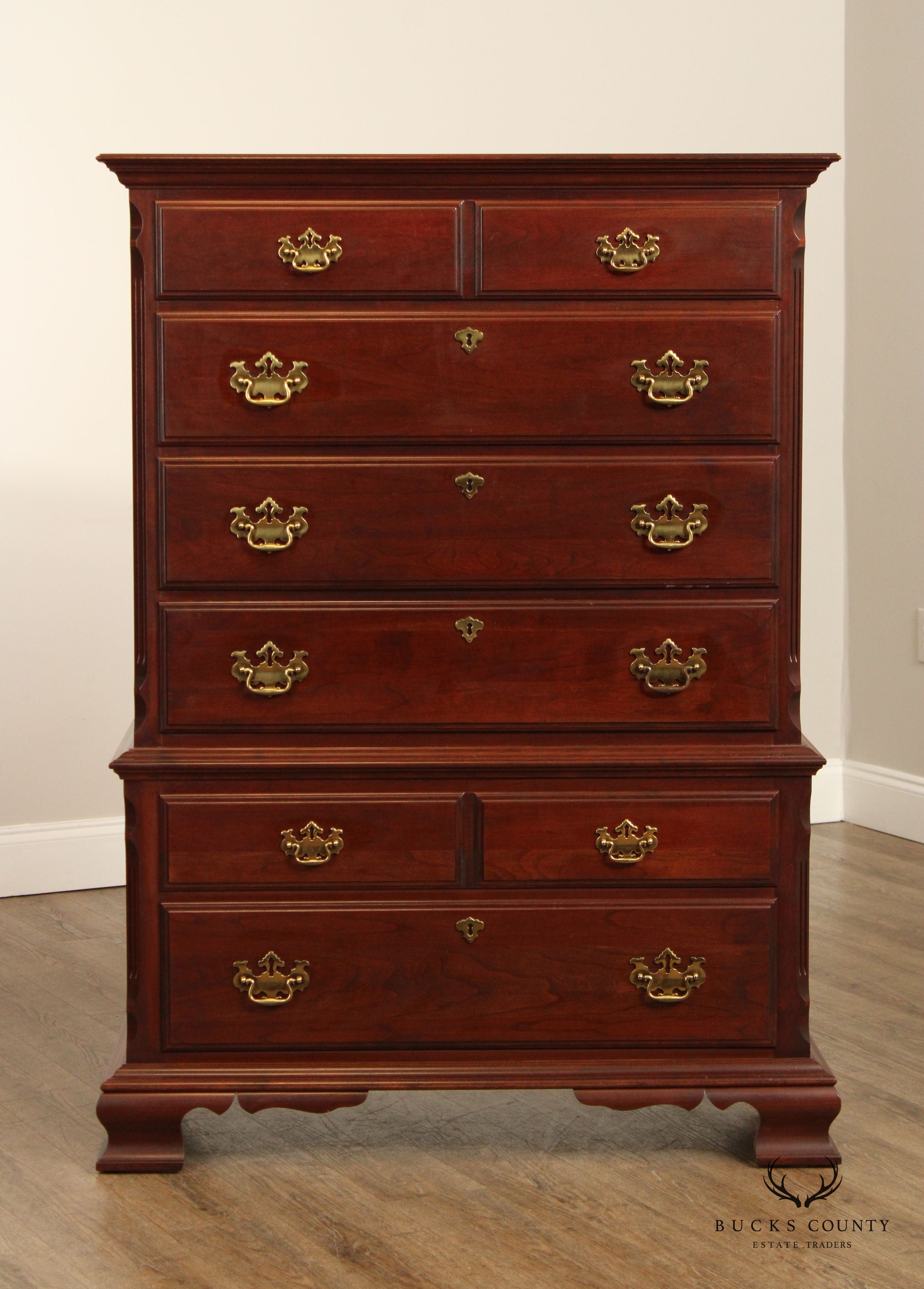 Pennsylvania House Chippendale Style Cherry Tall Chest