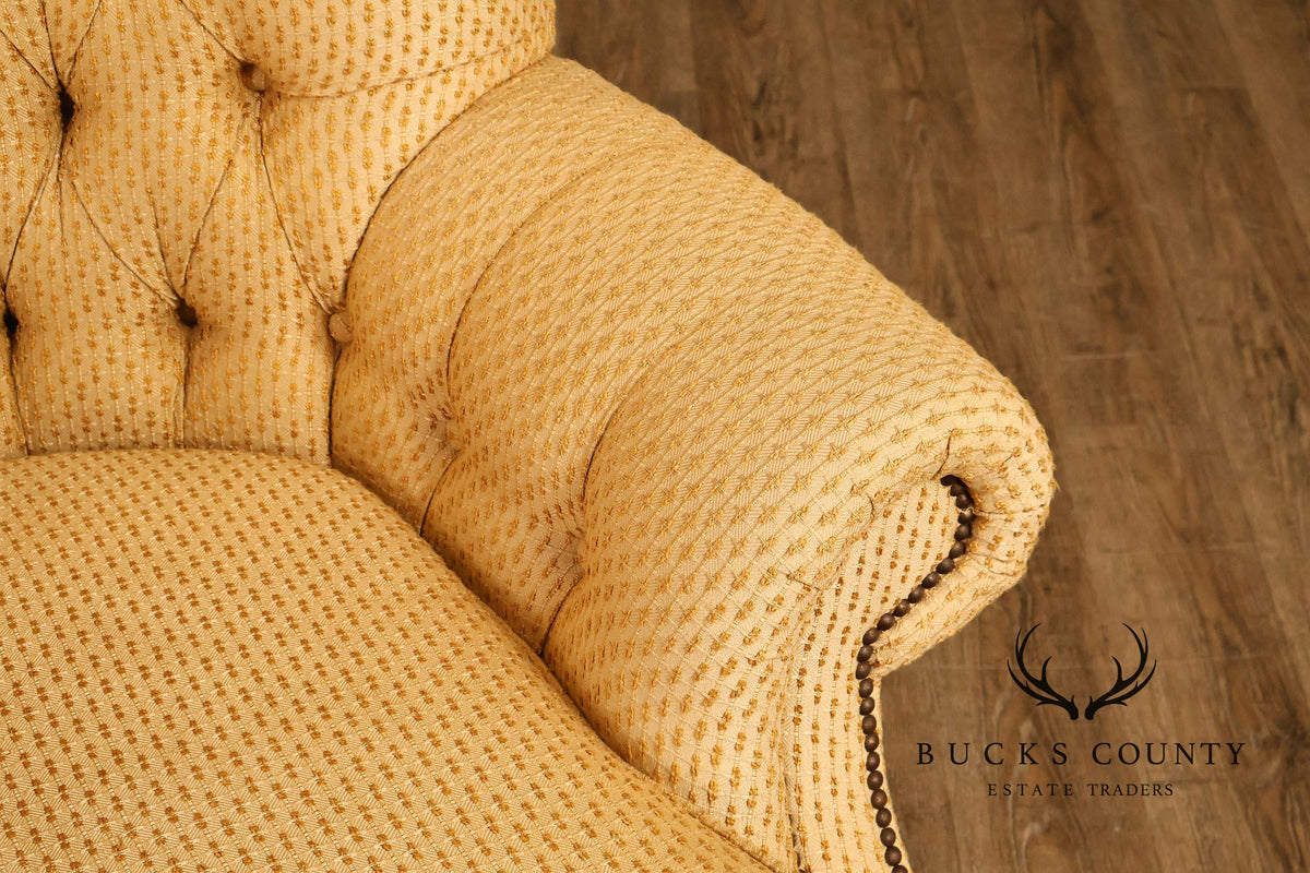 Robb & Stucky English Traditional Style Tufted Wing Chair