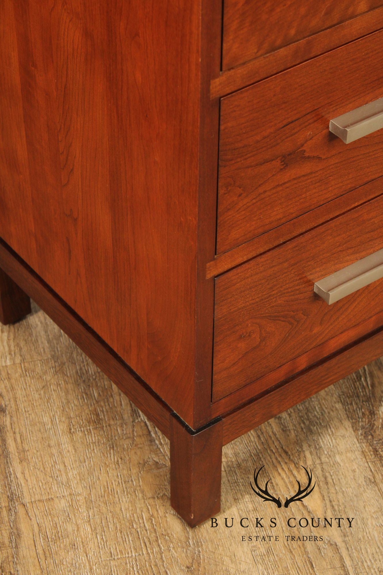 Stickley Metropolitan Collection Pair of Cherry Nightstand Chests