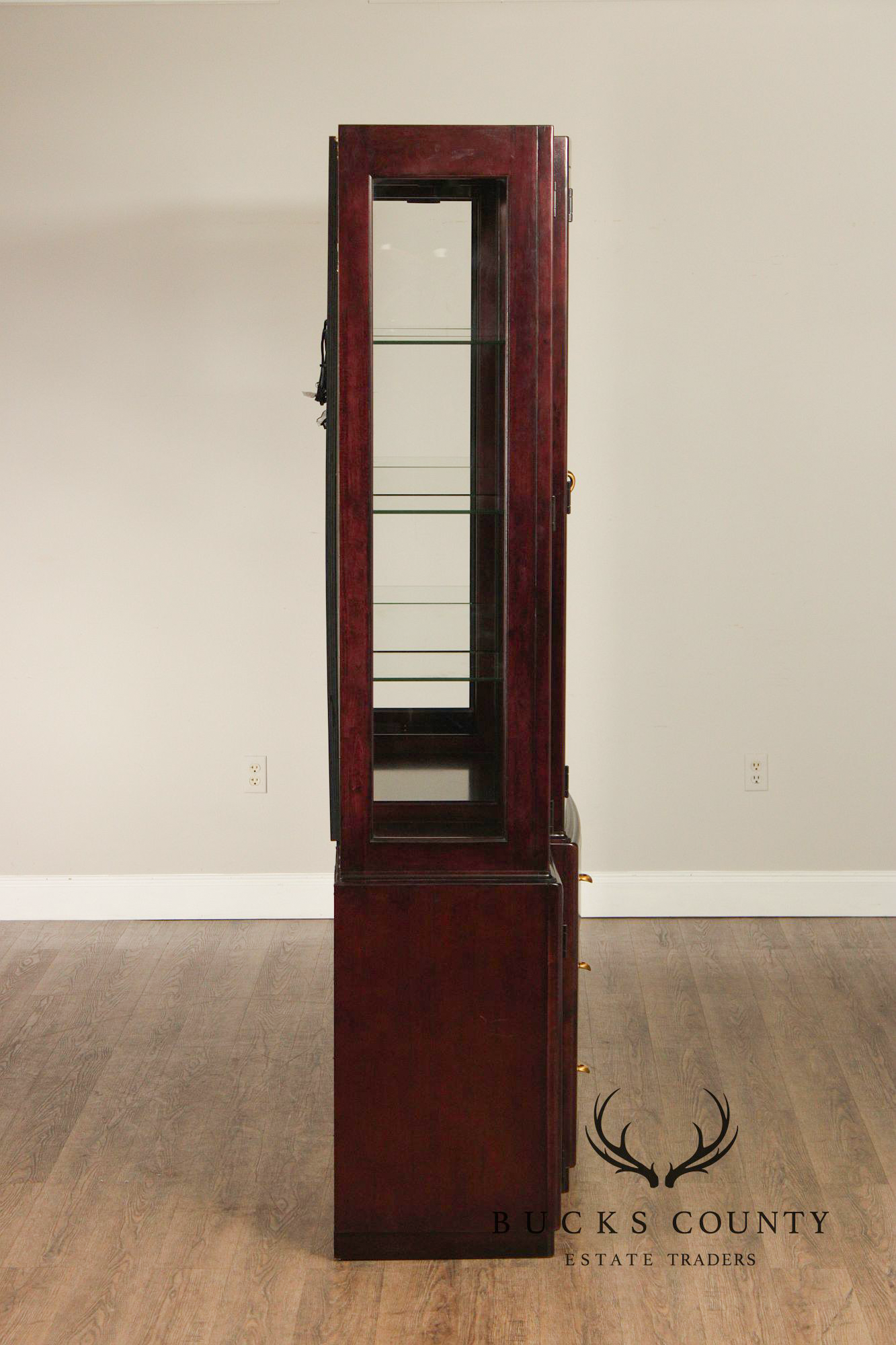 Thomasville Contemporary Style Glass Display China Cabinet