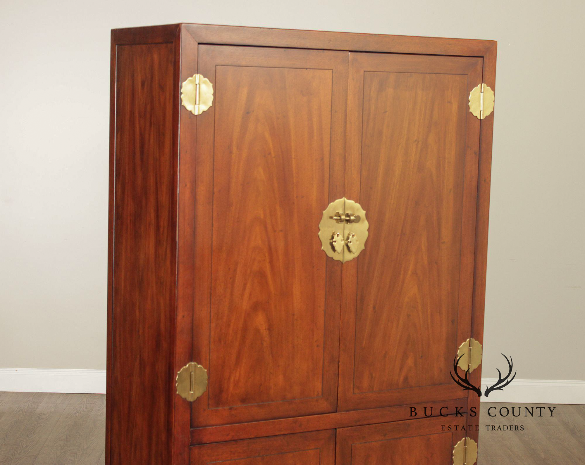 Henredon Asian Style Mahogany Armoire