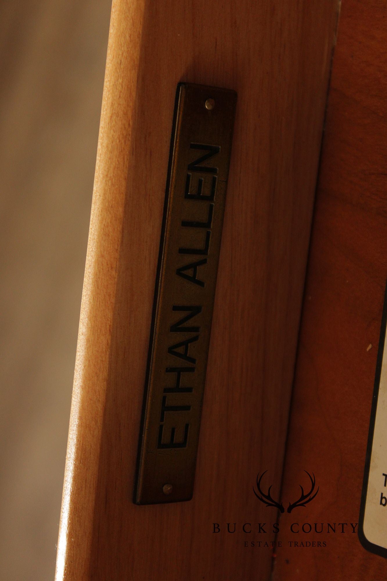 Ethan Allen Louis Philippe Style 'Fisher' Marble Top Chest