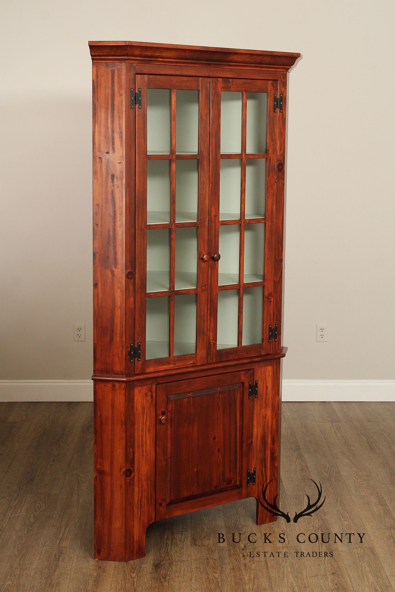 Custom Quality Pine Corner Cabinet