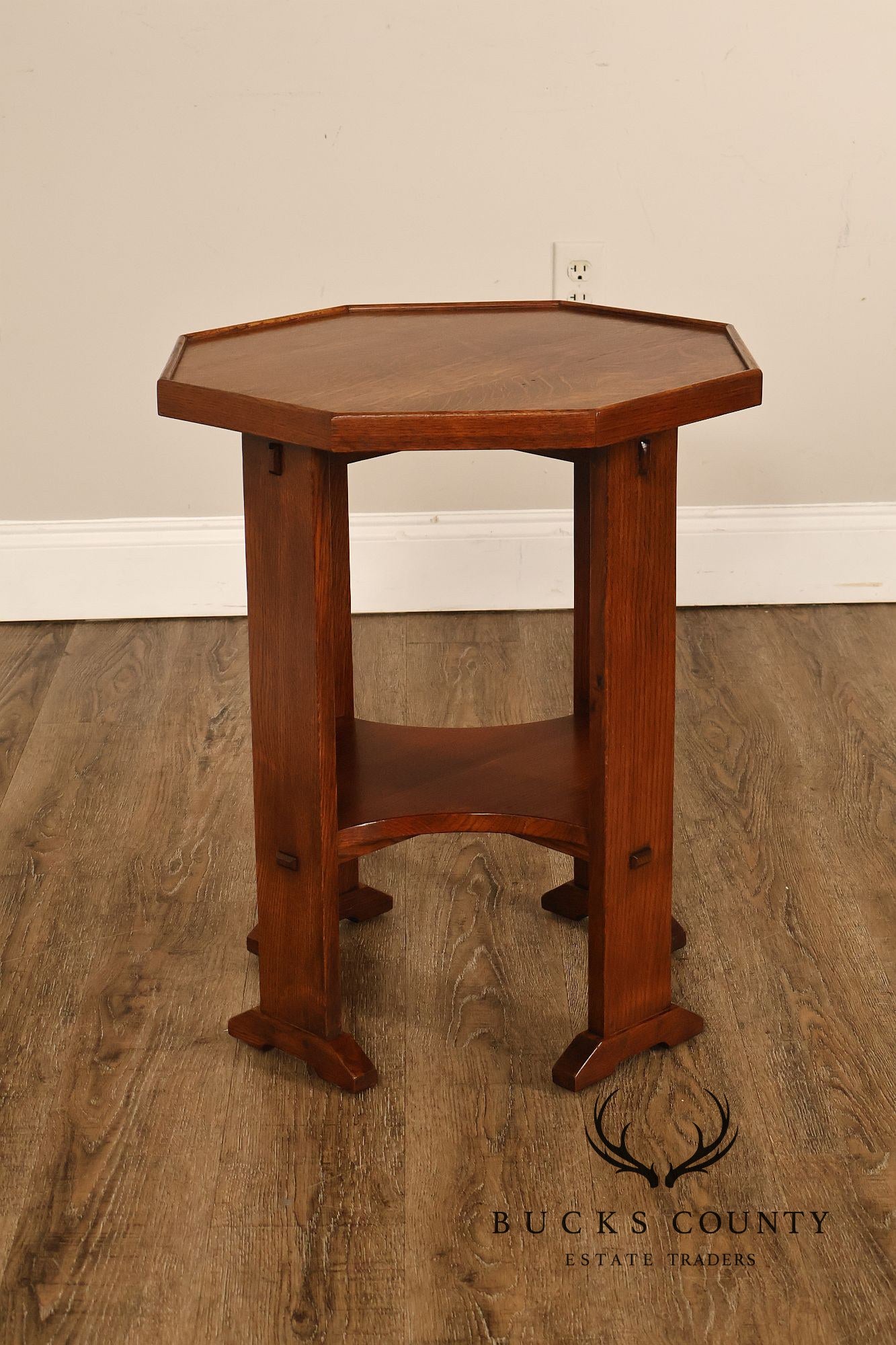 Stickley Mission Collection Oak Octagonal End Table
