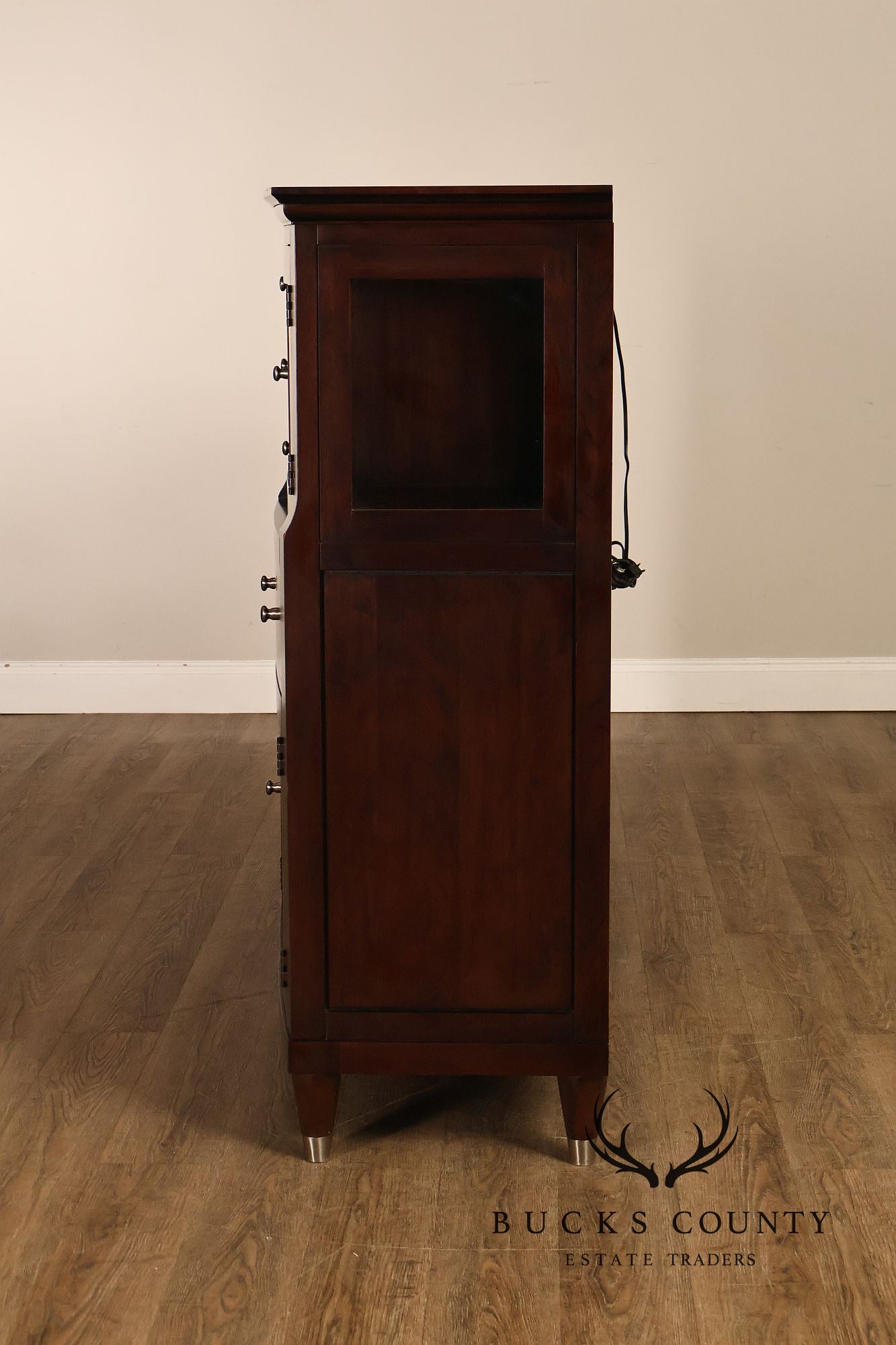 Harden Contemporary Cherry Lighted Sideboard Credenza Cabinet