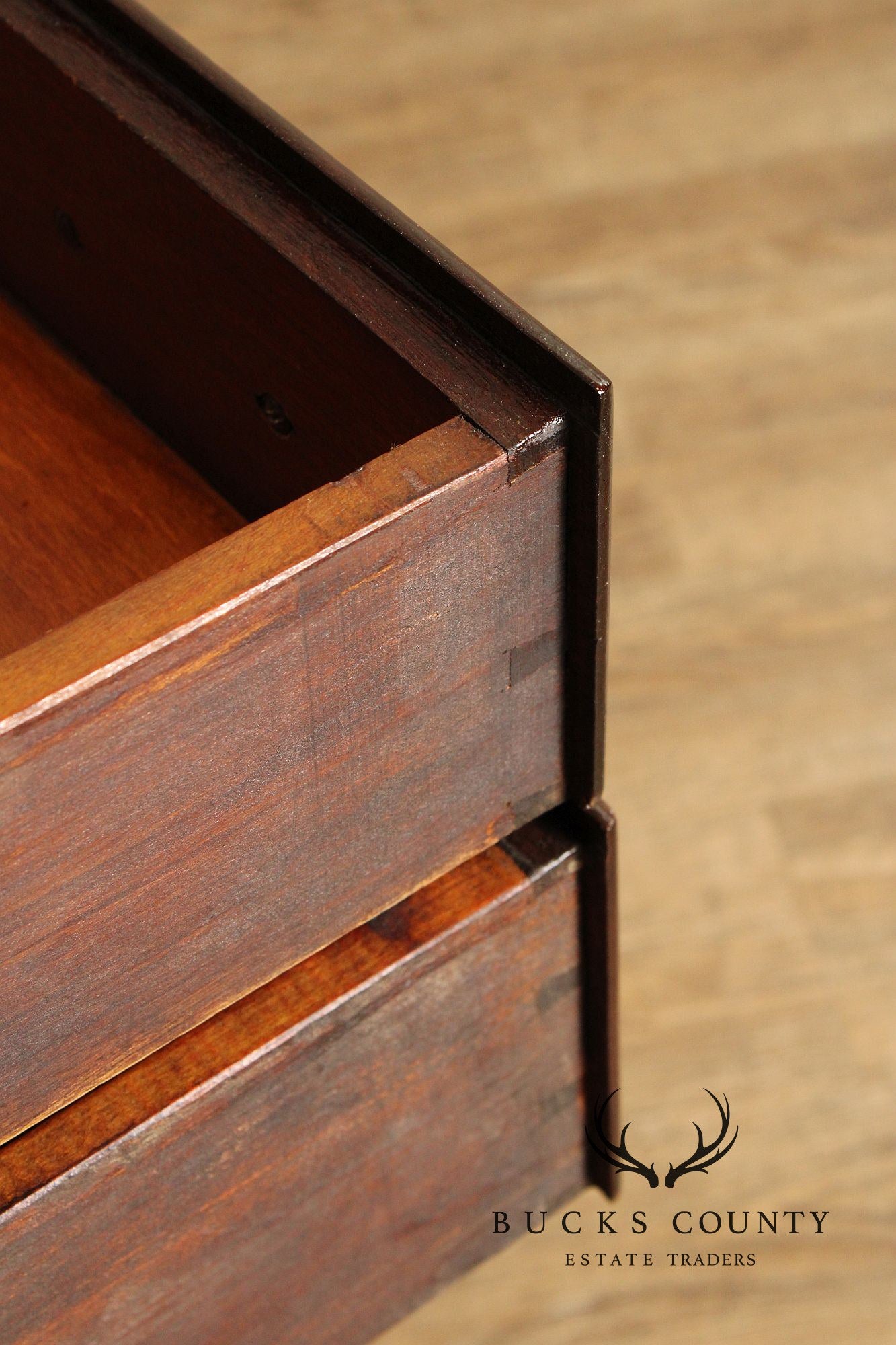 Antique Chippendale Style Carved Mahogany Partners Desk