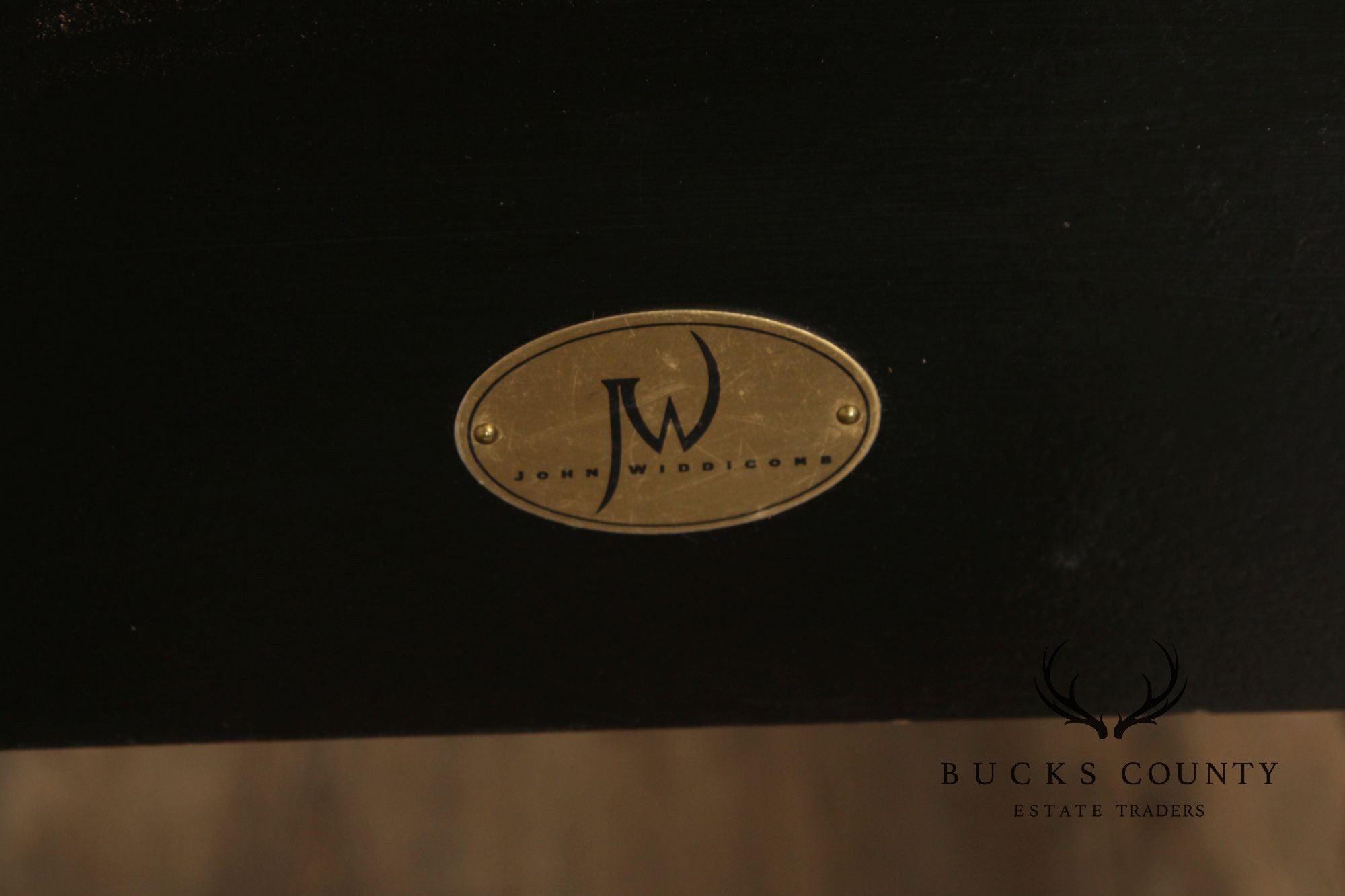 Stickley John Widdicomb Collection Ebonized King Panel Bed