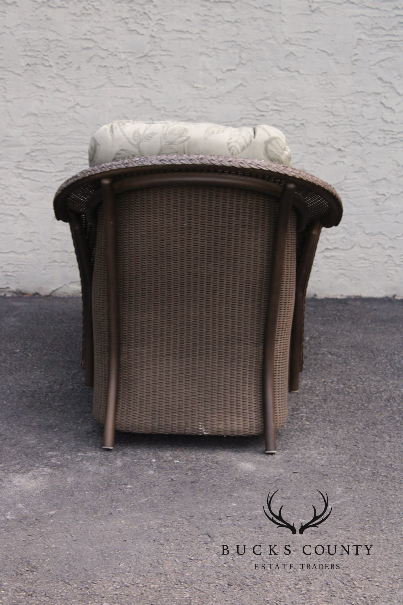 Lloyd Loom Wicker Outdoor Chaise Lounge