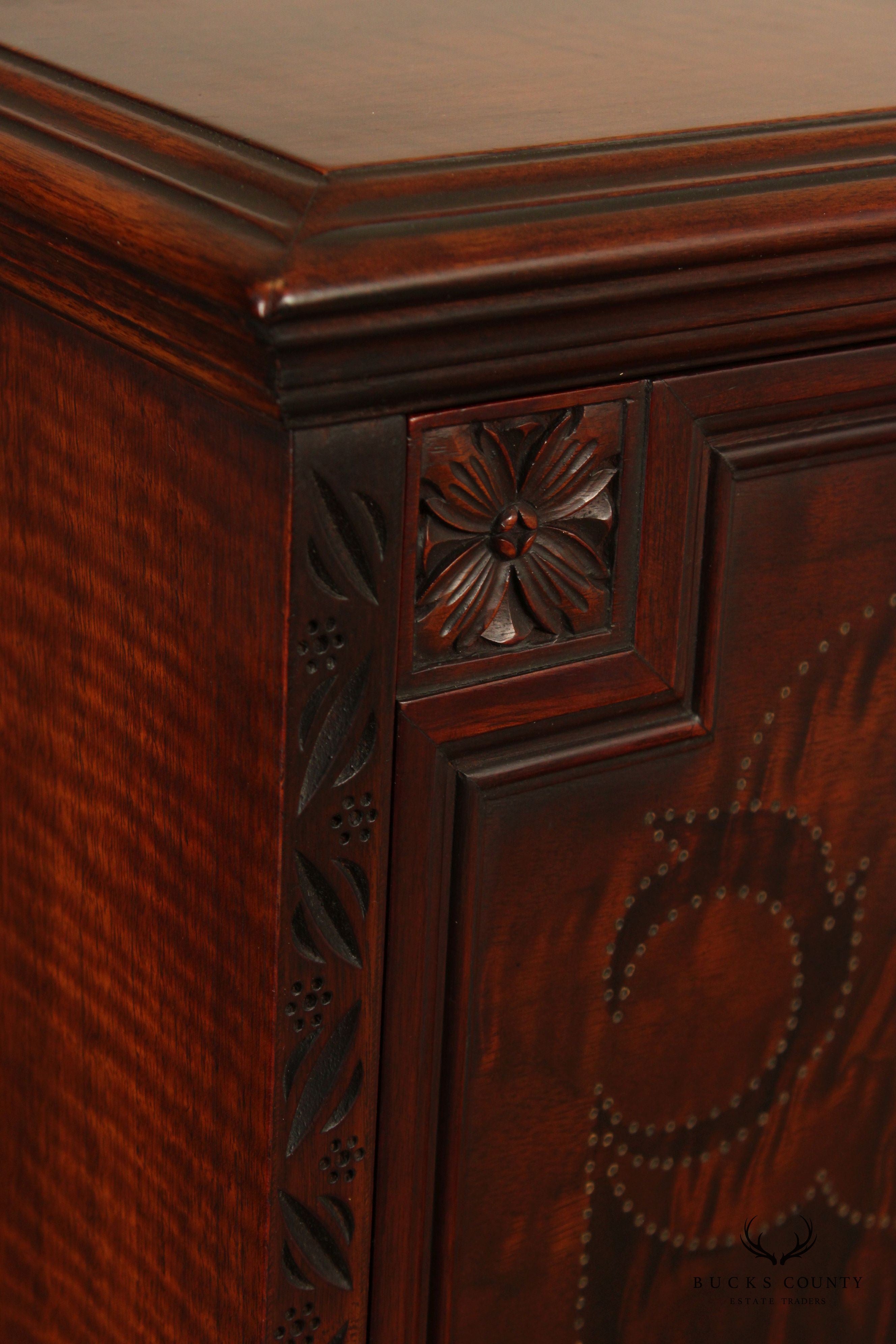 Kittinger Spanish Revival Style Walnut Drop Front Writing Desk