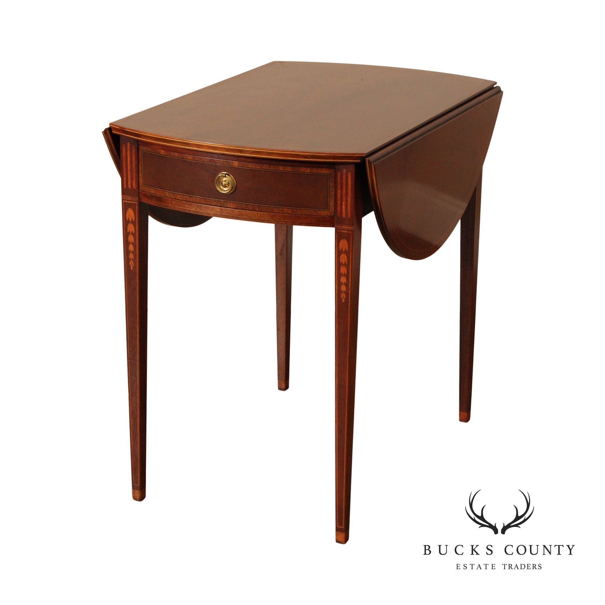 Federal Style Inlaid Mahogany Pembroke Side Table