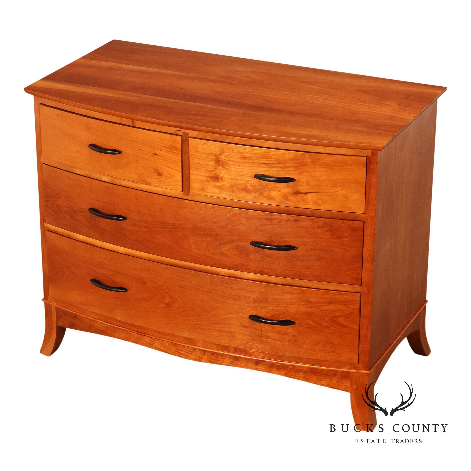 Thomas Moser Cherry Crescent Four Drawer Bureau