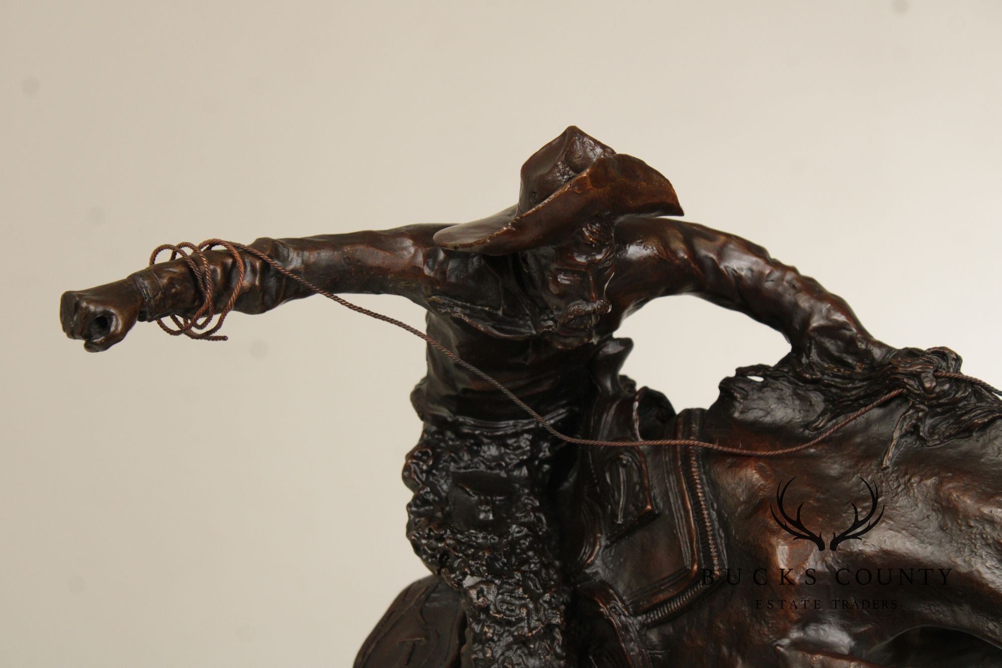 Frederic Remington Bronze Statue, 'Wooly Chaps'
