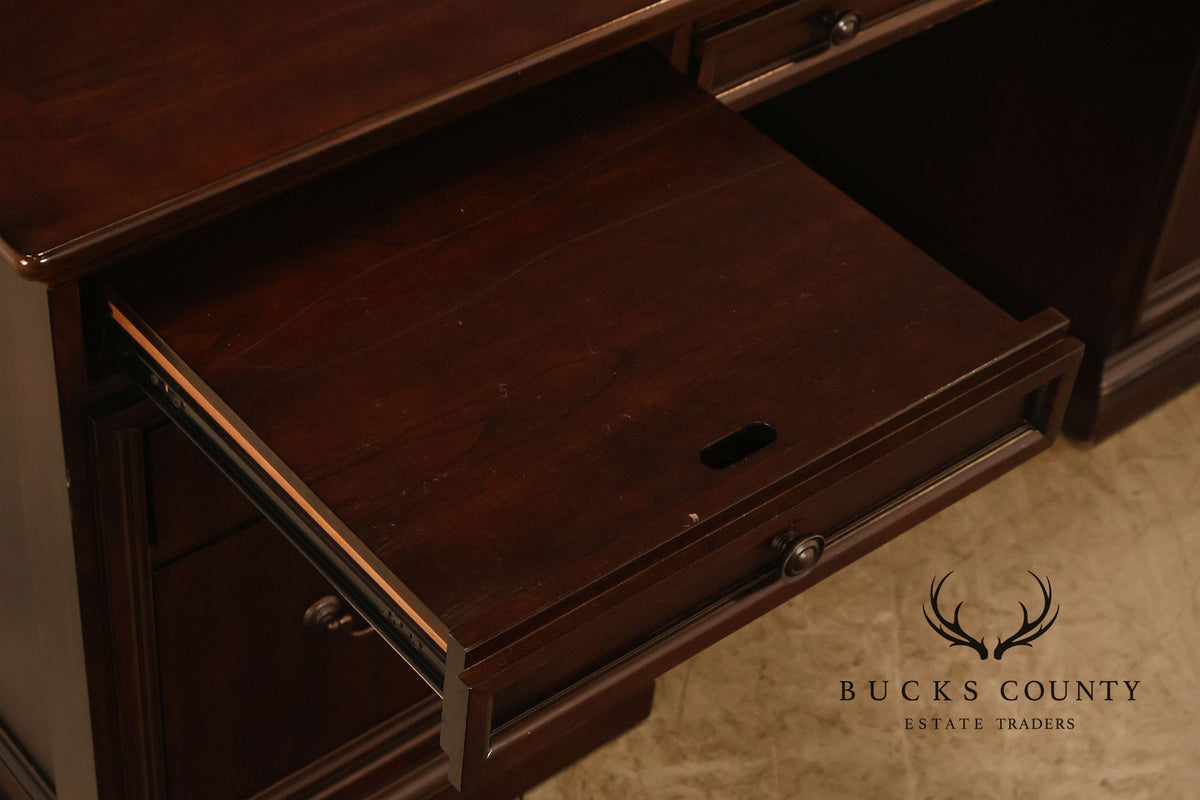 Bassett Traditional Executive Double Pedestal Desk