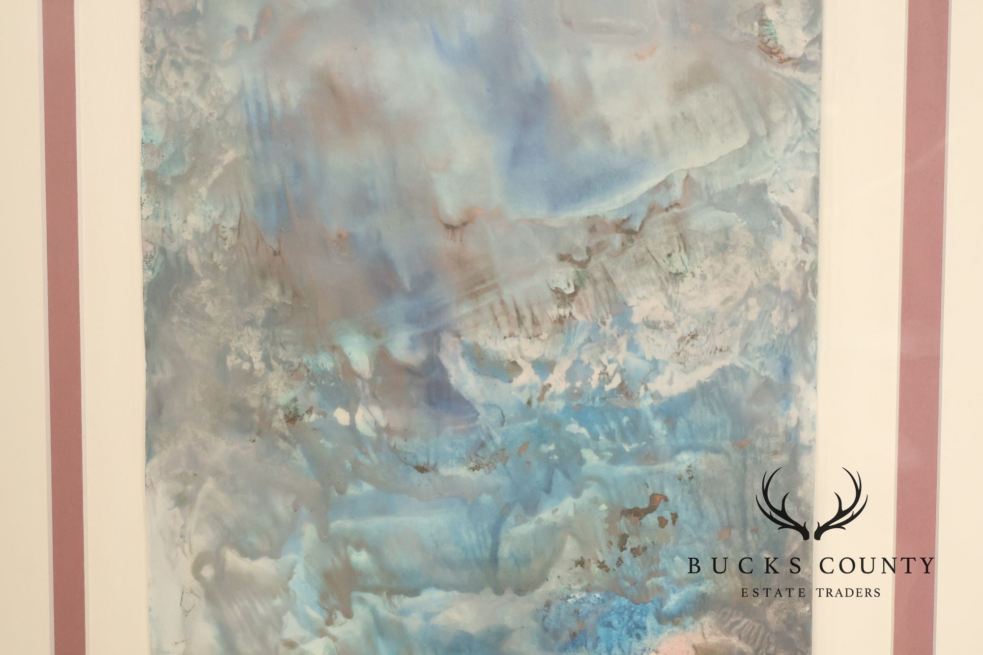 Suzanne S. Marinell Melted Wax Painting, Aurora Borealis