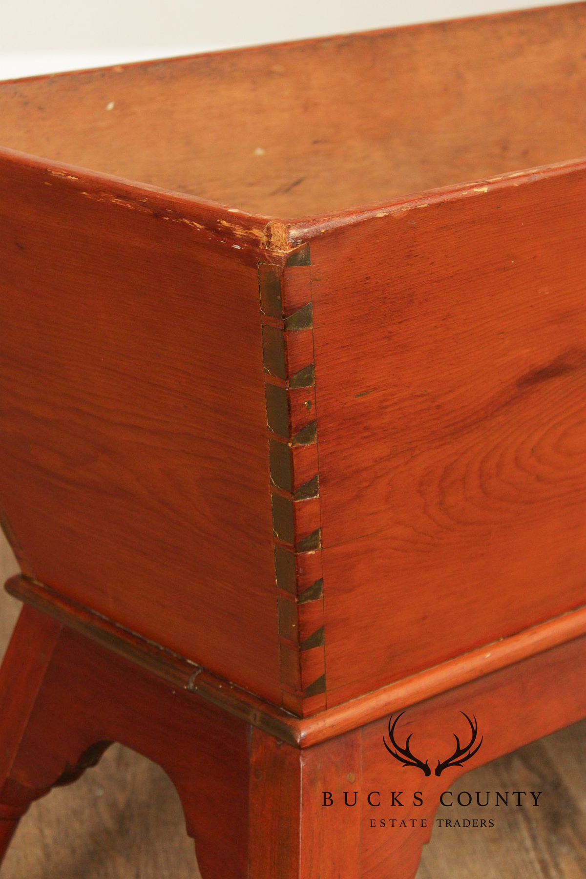 Antique Primitive Pine Dough Box Table With Removable Top